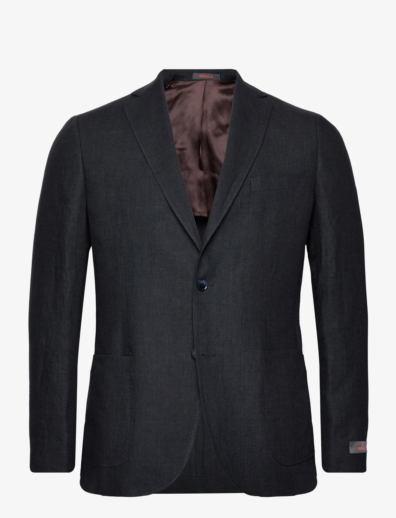 Morris - Archie Linen Suit Jkt - blazers met dubbele knopen - navy - 0