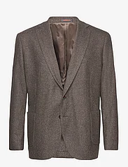 Morris - Archie Herringbone Blazer - blazers met dubbele knopen - brown - 0