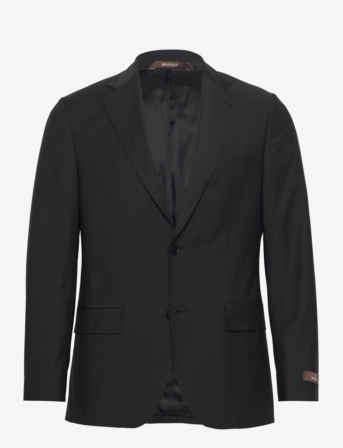 Morris - Morris Wool Suit Jkt - einreiher - black - 0