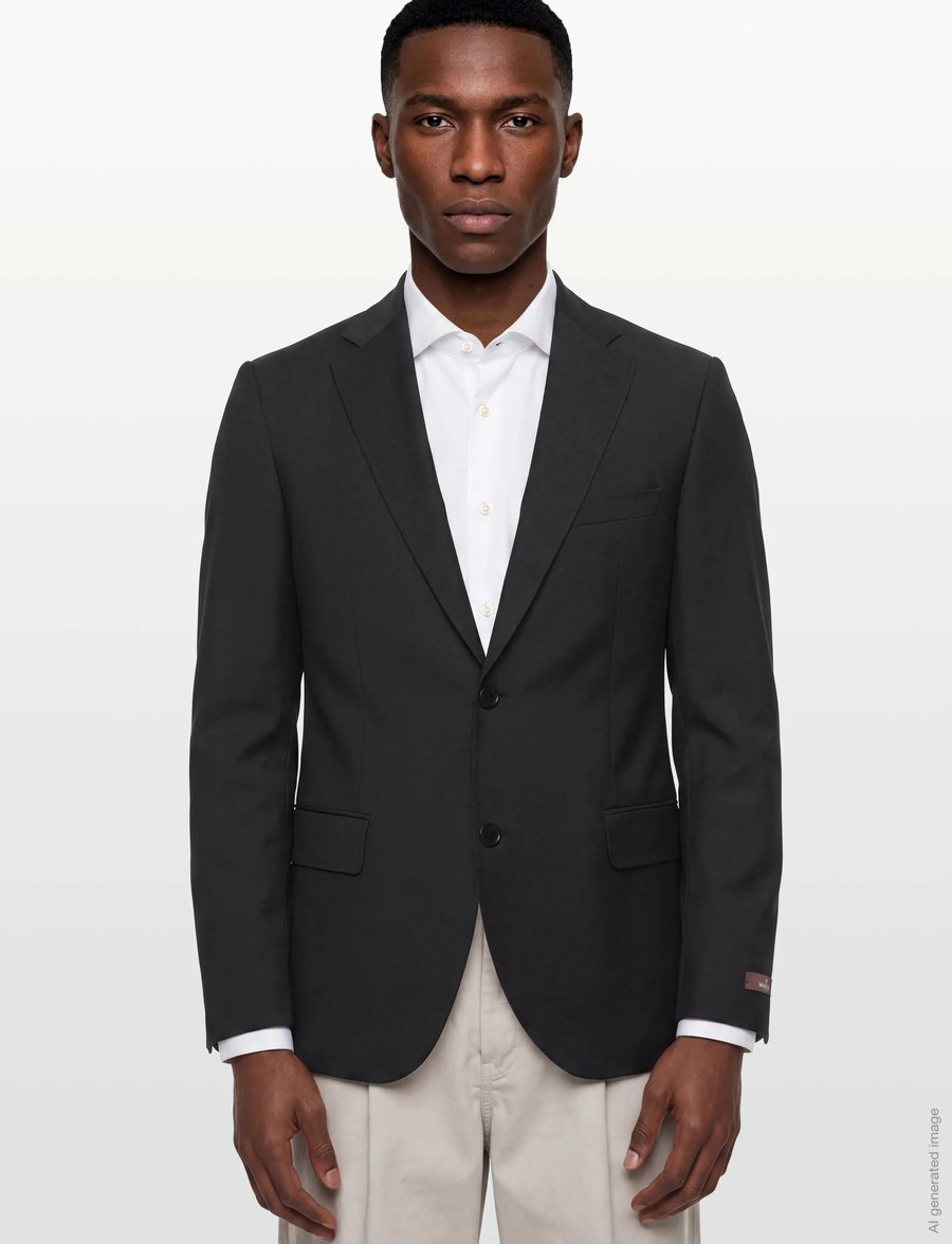 Morris - Morris Wool Suit Jkt - einreiher - black - 3