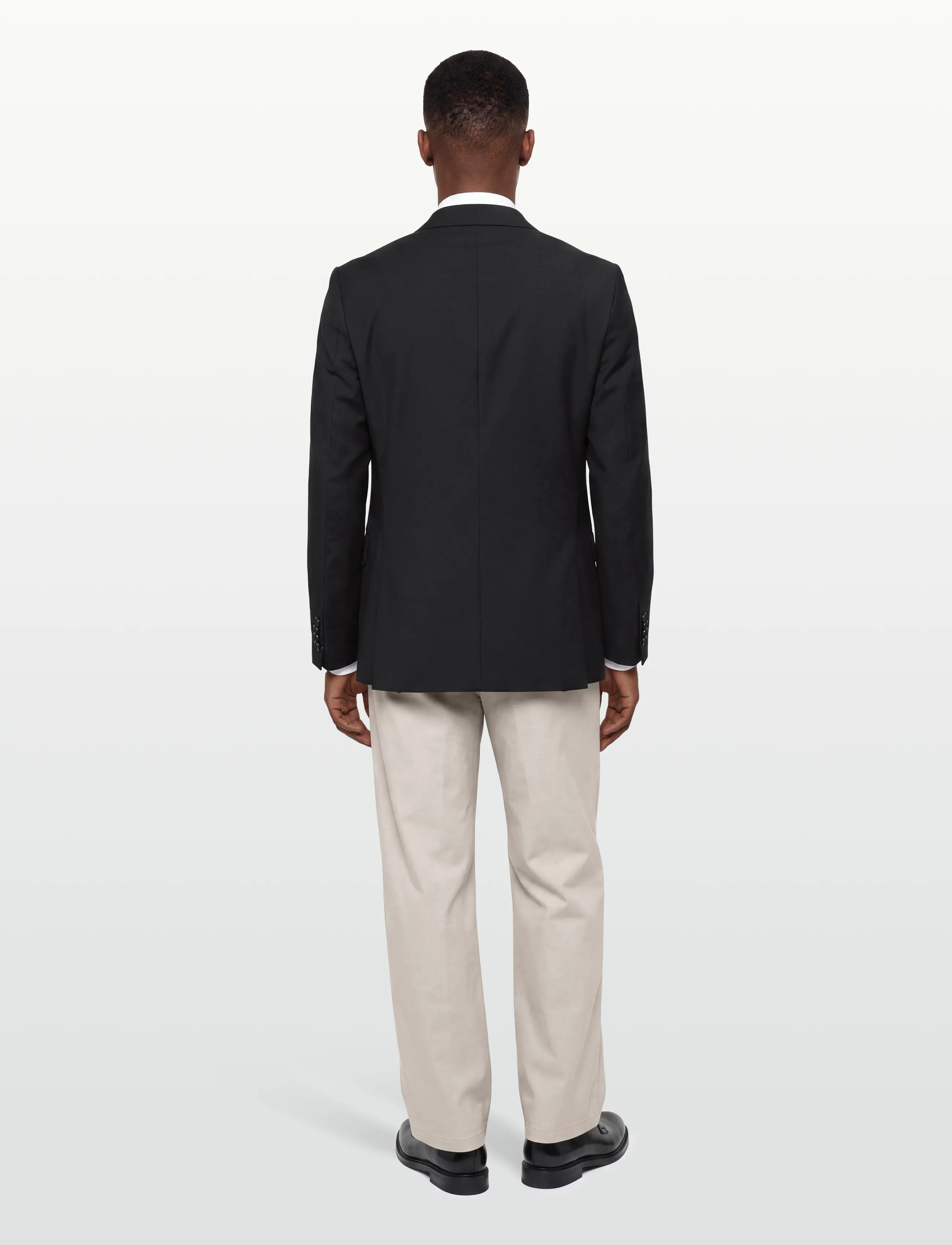 Morris - Morris Wool Suit Jkt - einreiher - black - 4