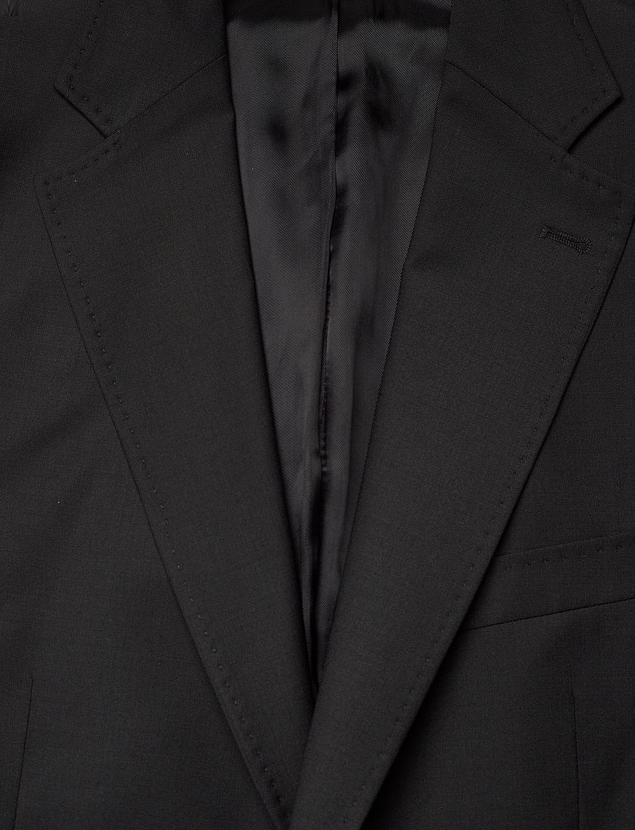 Morris - Morris Wool Suit Jkt - einreiher - black - 2