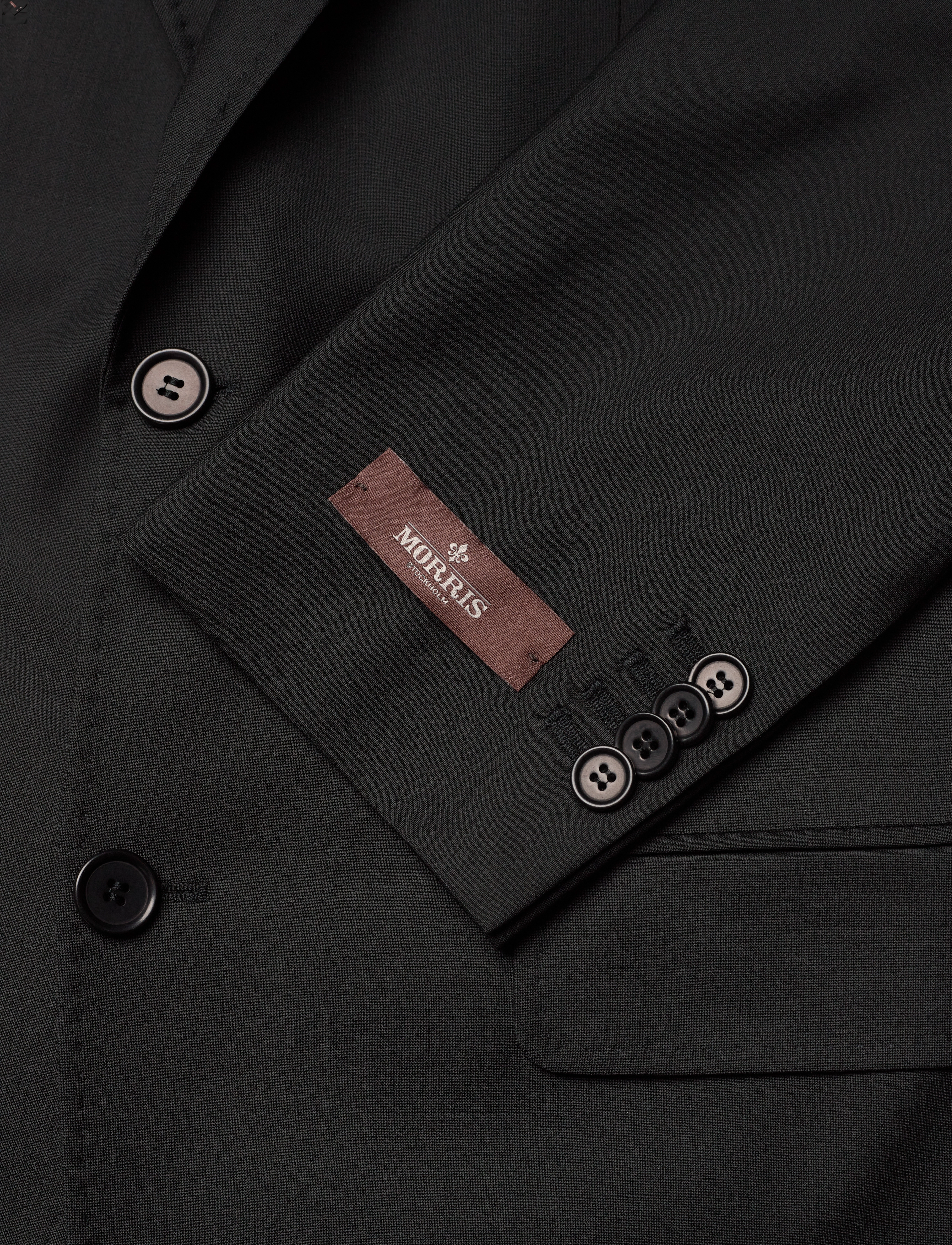 Morris - Morris Wool Suit Jkt - einreiher - black - 3