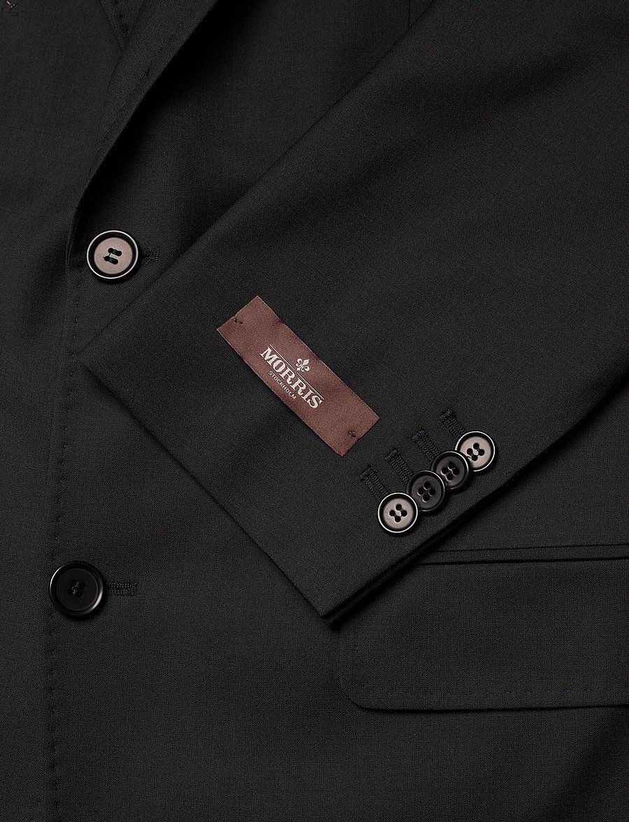 Morris - Morris Wool Suit Jkt - einreiher - black - 3