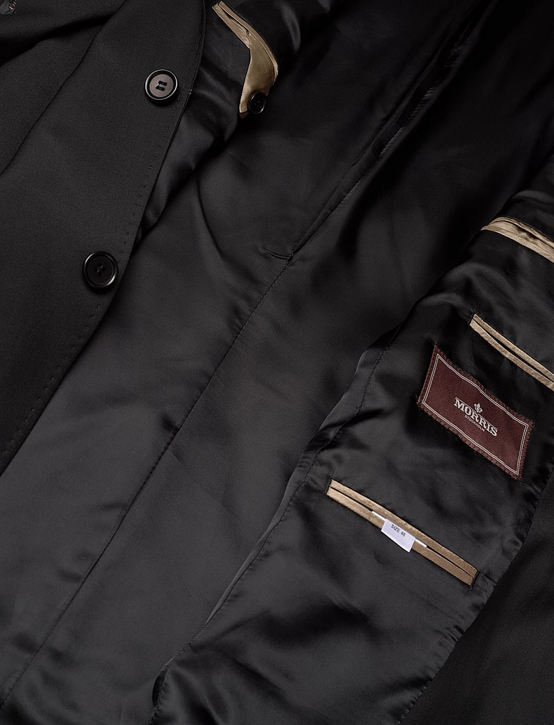Morris - Morris Wool Suit Jkt - einreiher - black - 4
