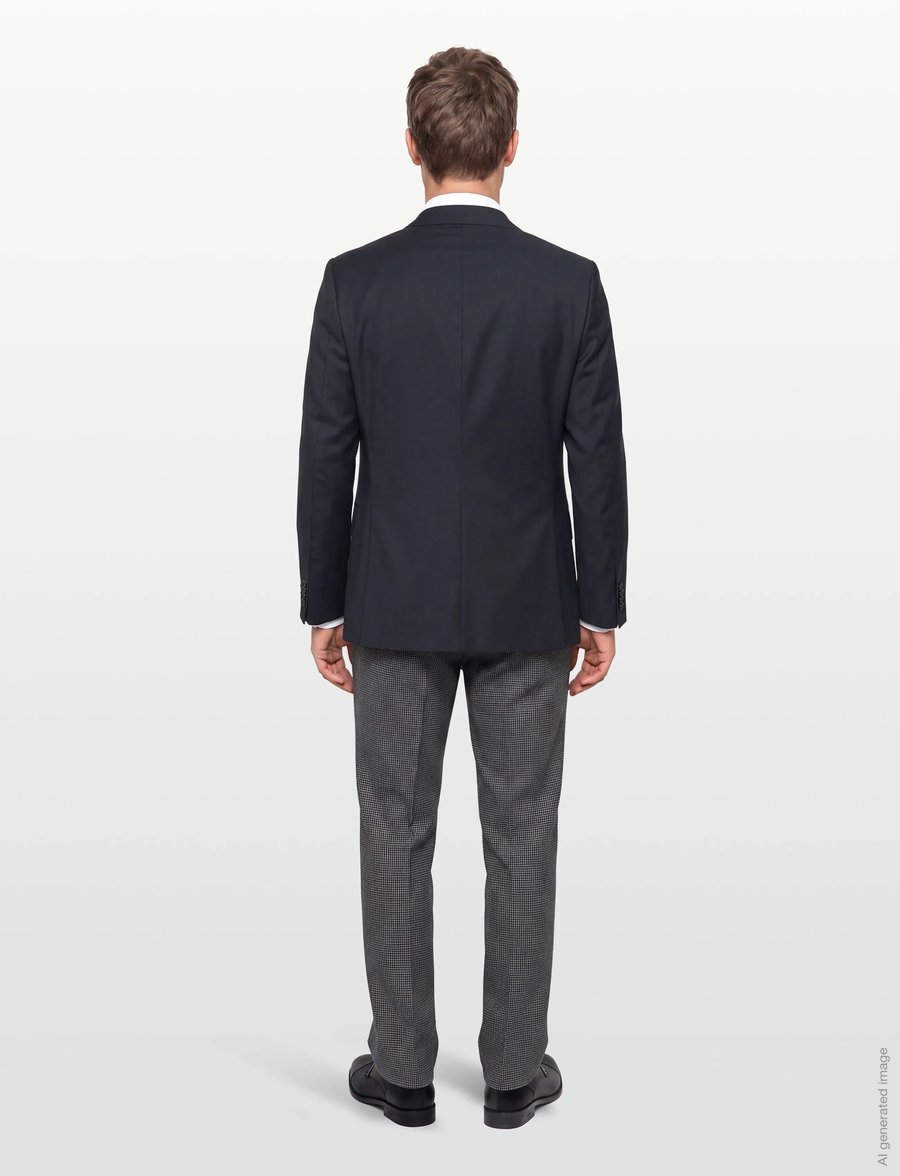 Morris - Morris Wool Suit Jkt - einreiher - navy - 4