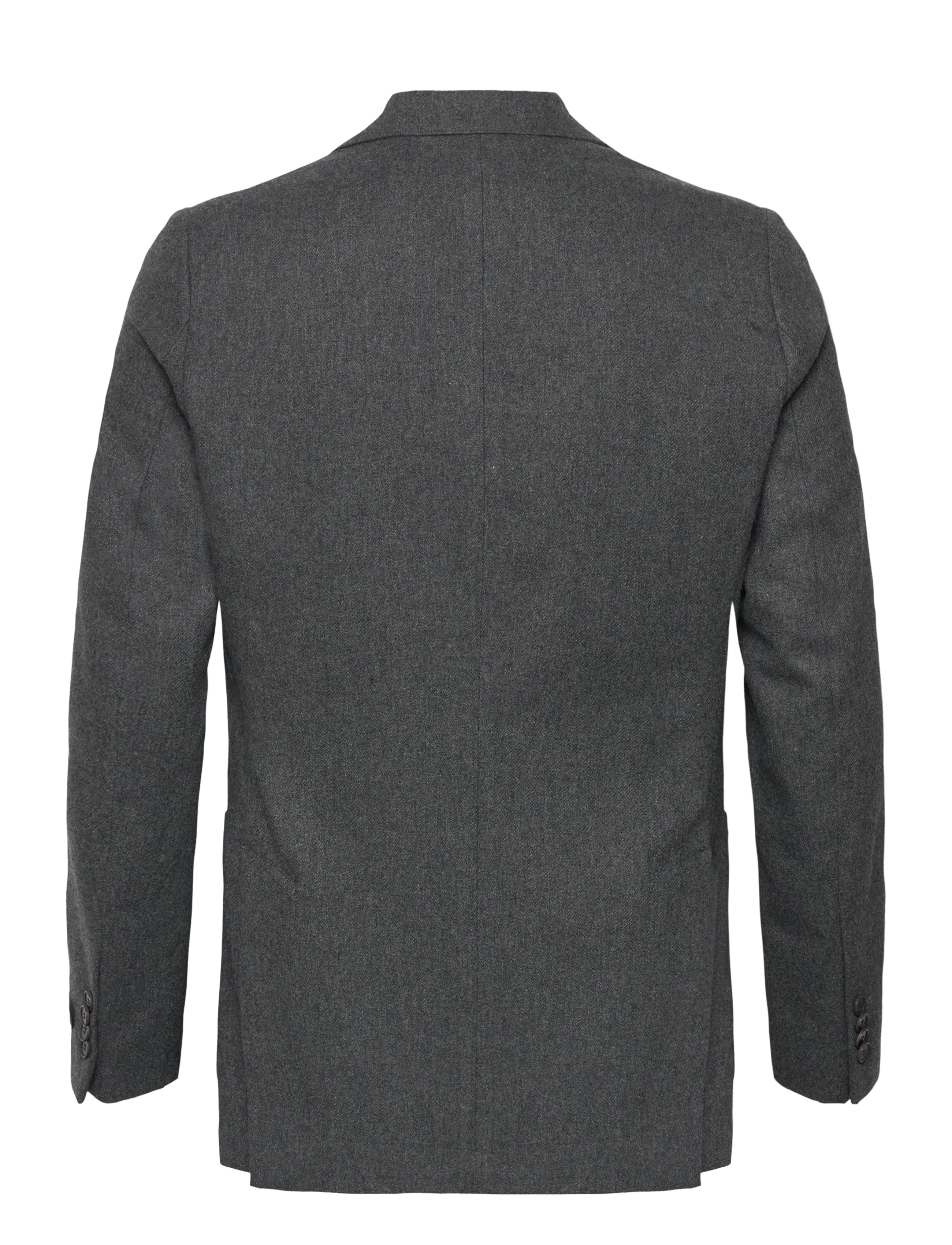 Morris - Morris Flannel Suit Jacket - Ühe rinnatisega pintsakud - grey - 2