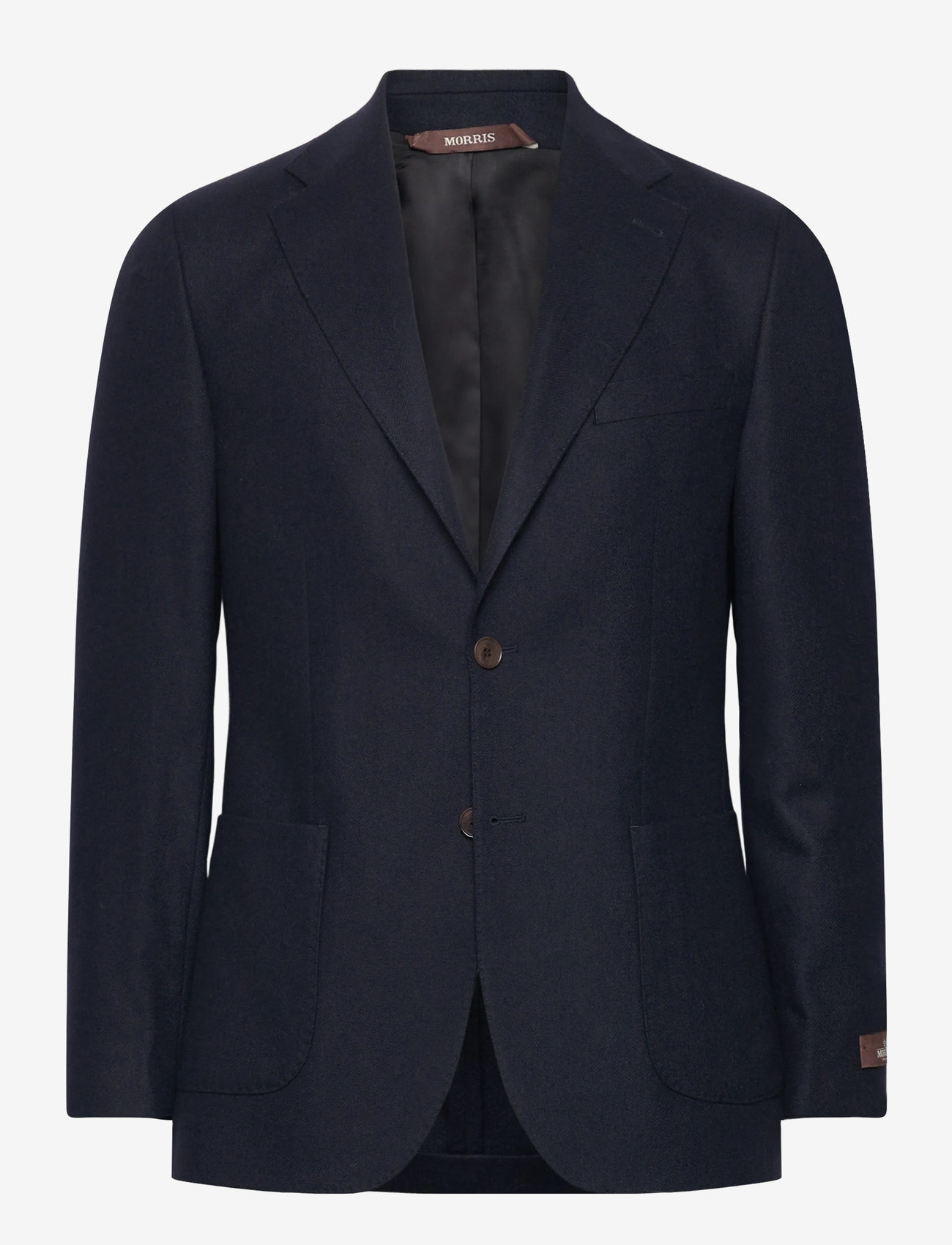 Morris - Morris Flannel Suit Jacket - enkeltradede blazere - navy - 1