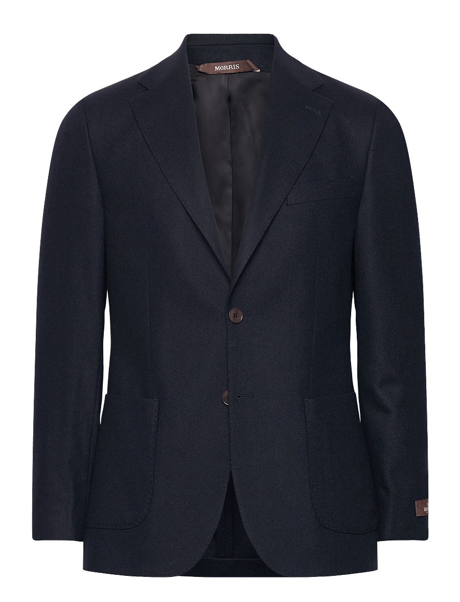 Morris - Morris Flannel Suit Jacket - marynarki jednorzędowe - navy - 1