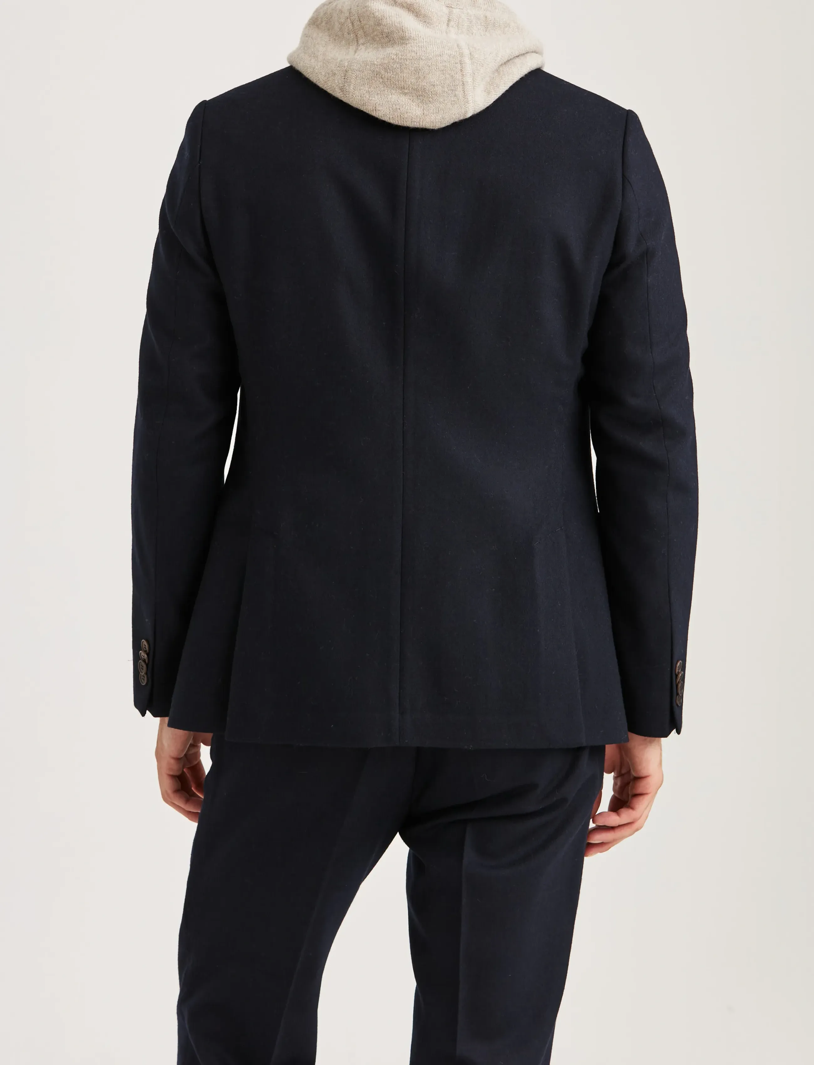 Morris - Morris Flannel Suit Jacket - marynarki jednorzędowe - navy - 4