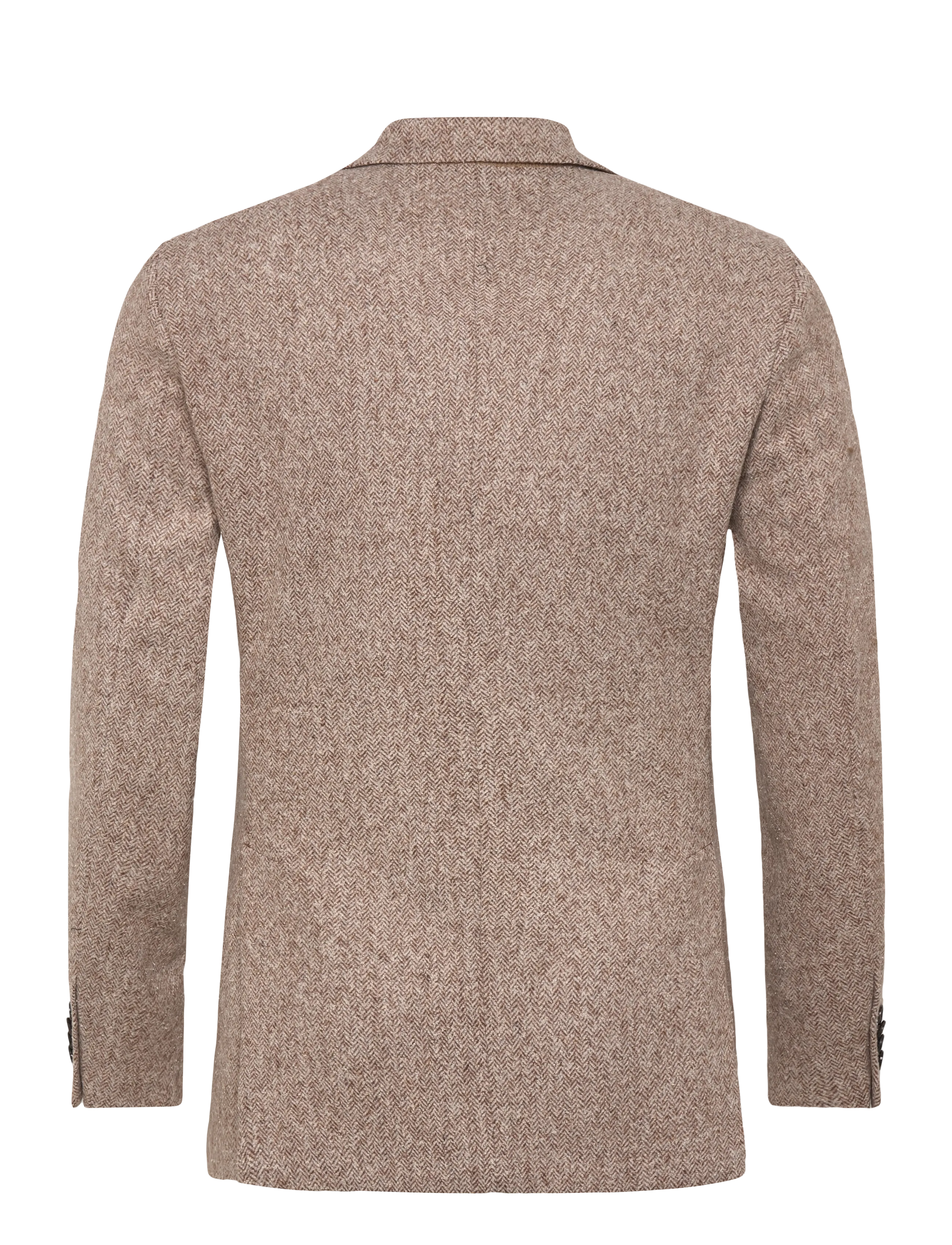 Morris - Brushed Herringbone Jacket - brown - 2