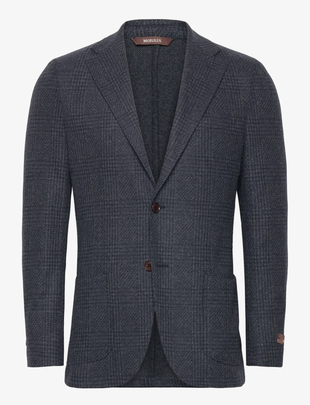 Morris - Jersey Wool Casual Jacket - enkeltradede blazere - navy - 1