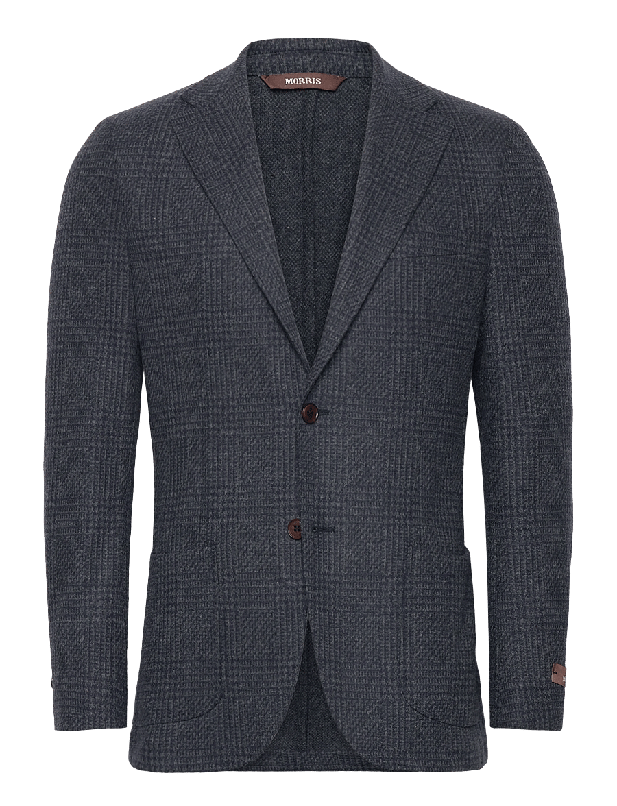 Morris - Jersey Wool Casual Jacket - navy - 1