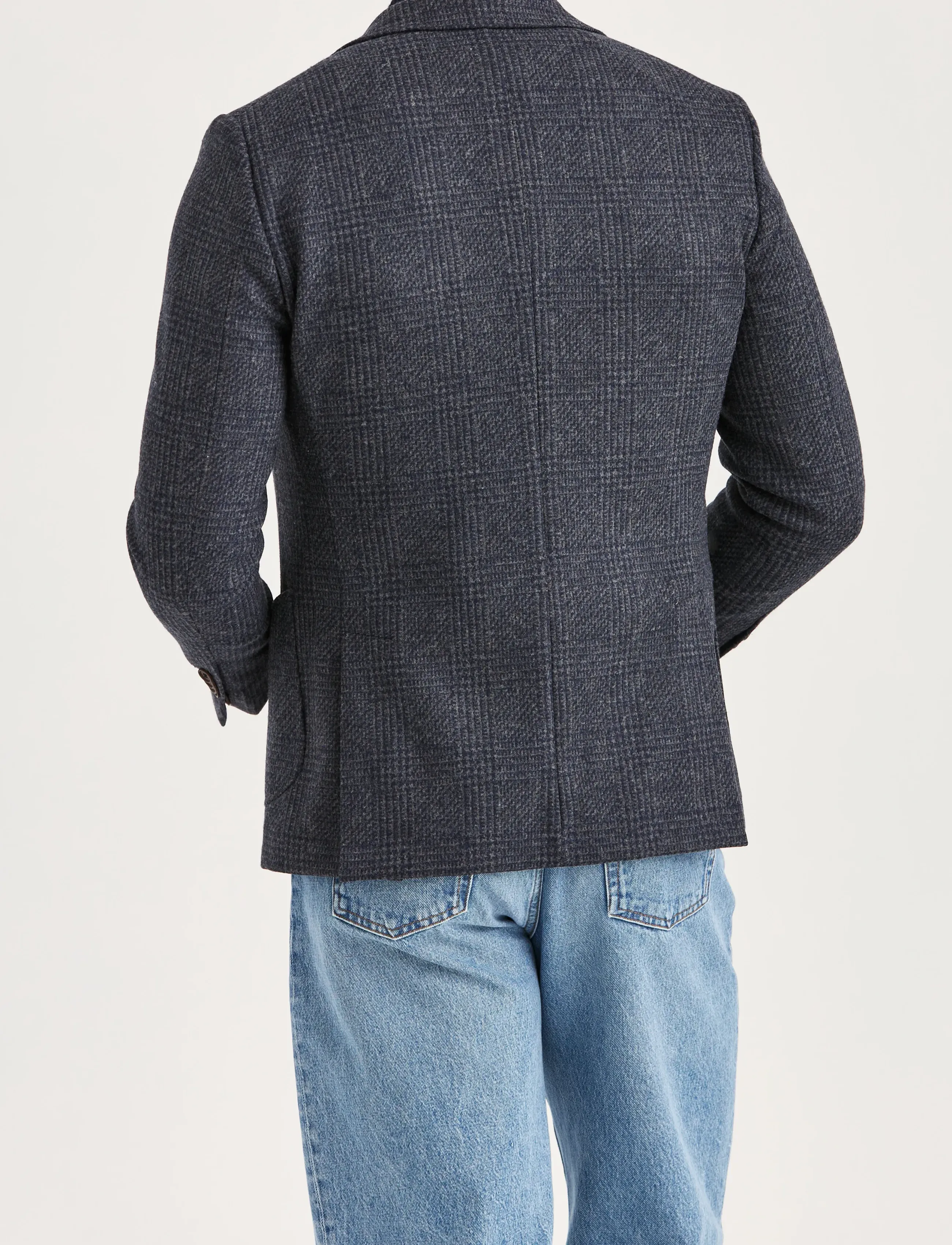 Morris - Jersey Wool Casual Jacket - navy - 4