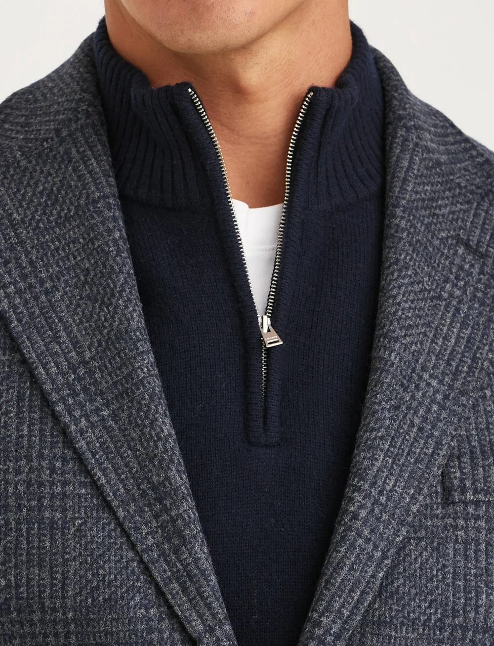 Morris - Jersey Wool Casual Jacket - enkeltradede blazere - navy - 5