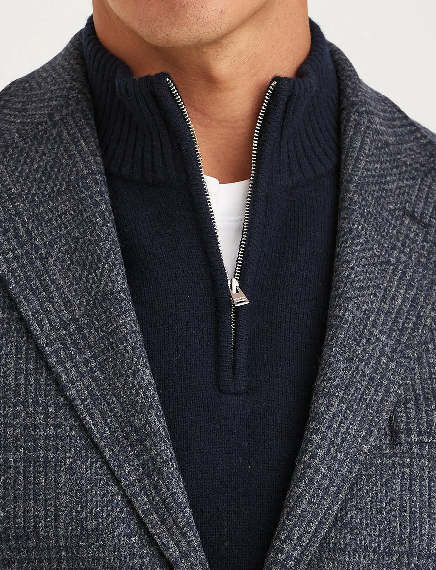 Morris - Jersey Wool Casual Jacket - navy - 5