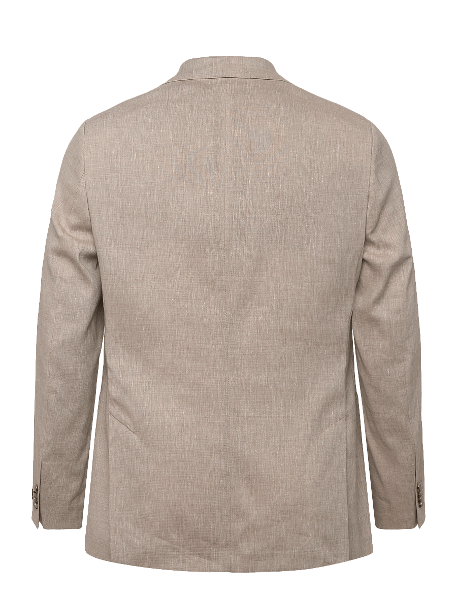 Morris - Morris Linen Suit Jacket - enkelknäppta kavajer - khaki - 2
