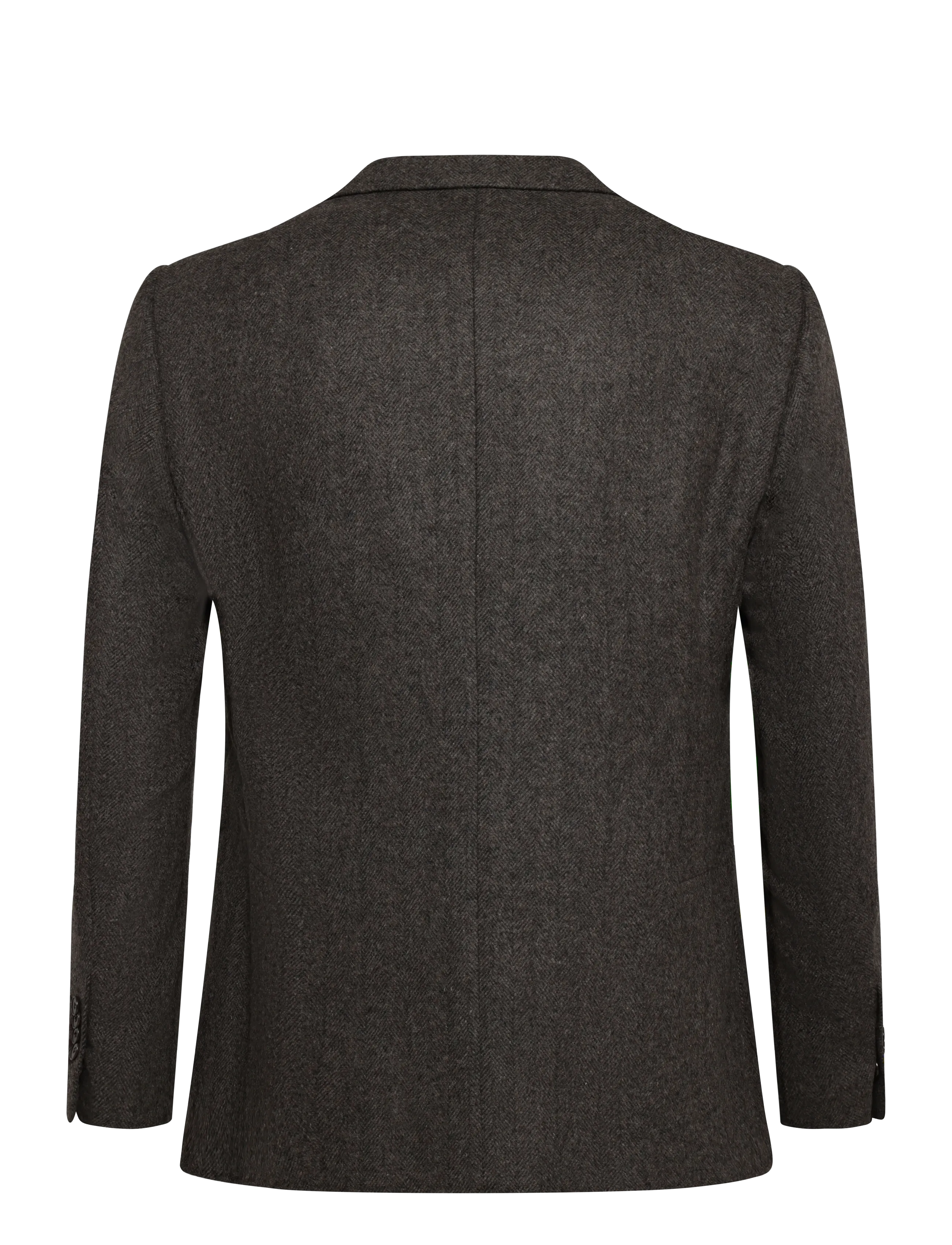 Morris - Soft Herringbone Jacket - brown - 2
