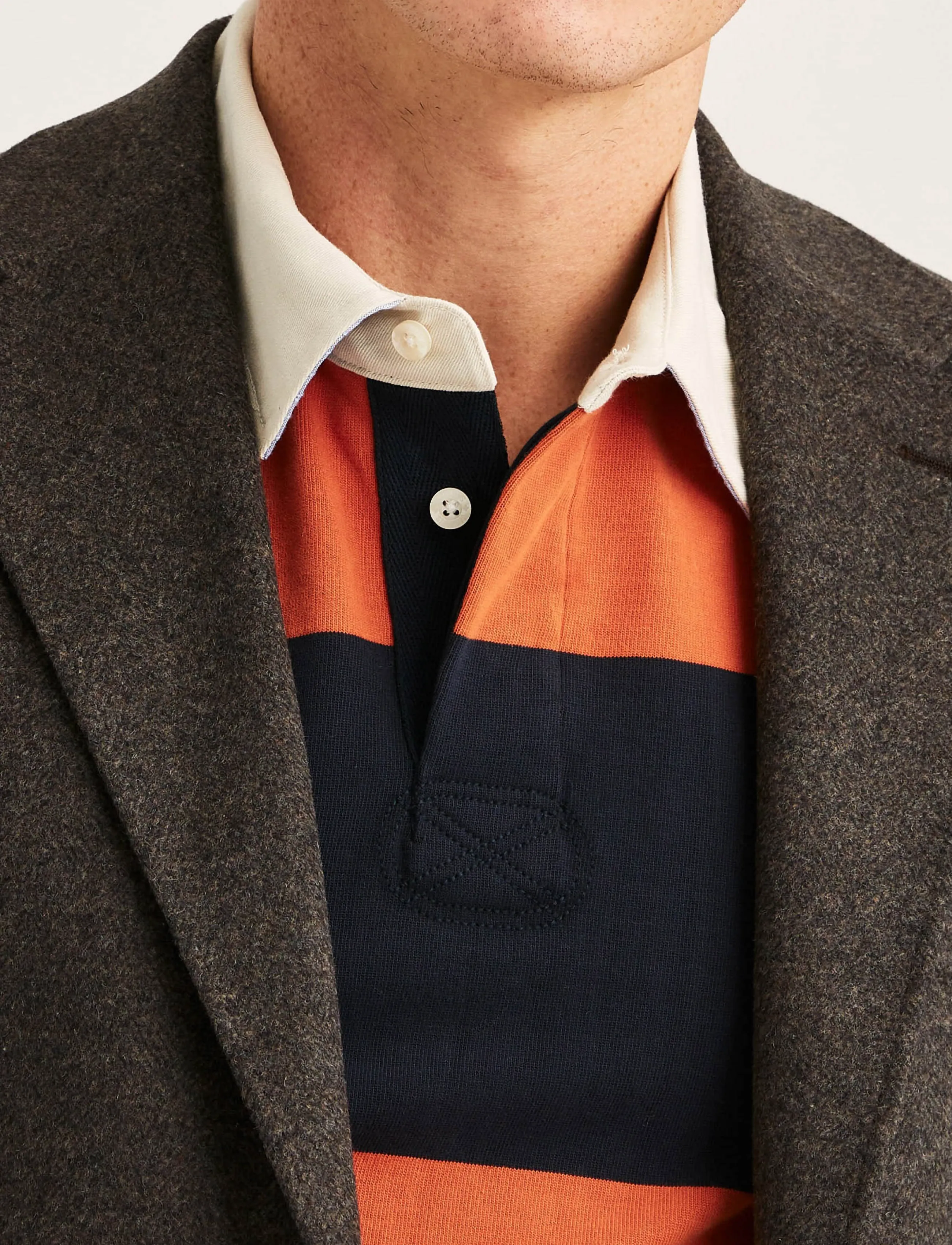 Morris - Soft Herringbone Jacket - brown - 5