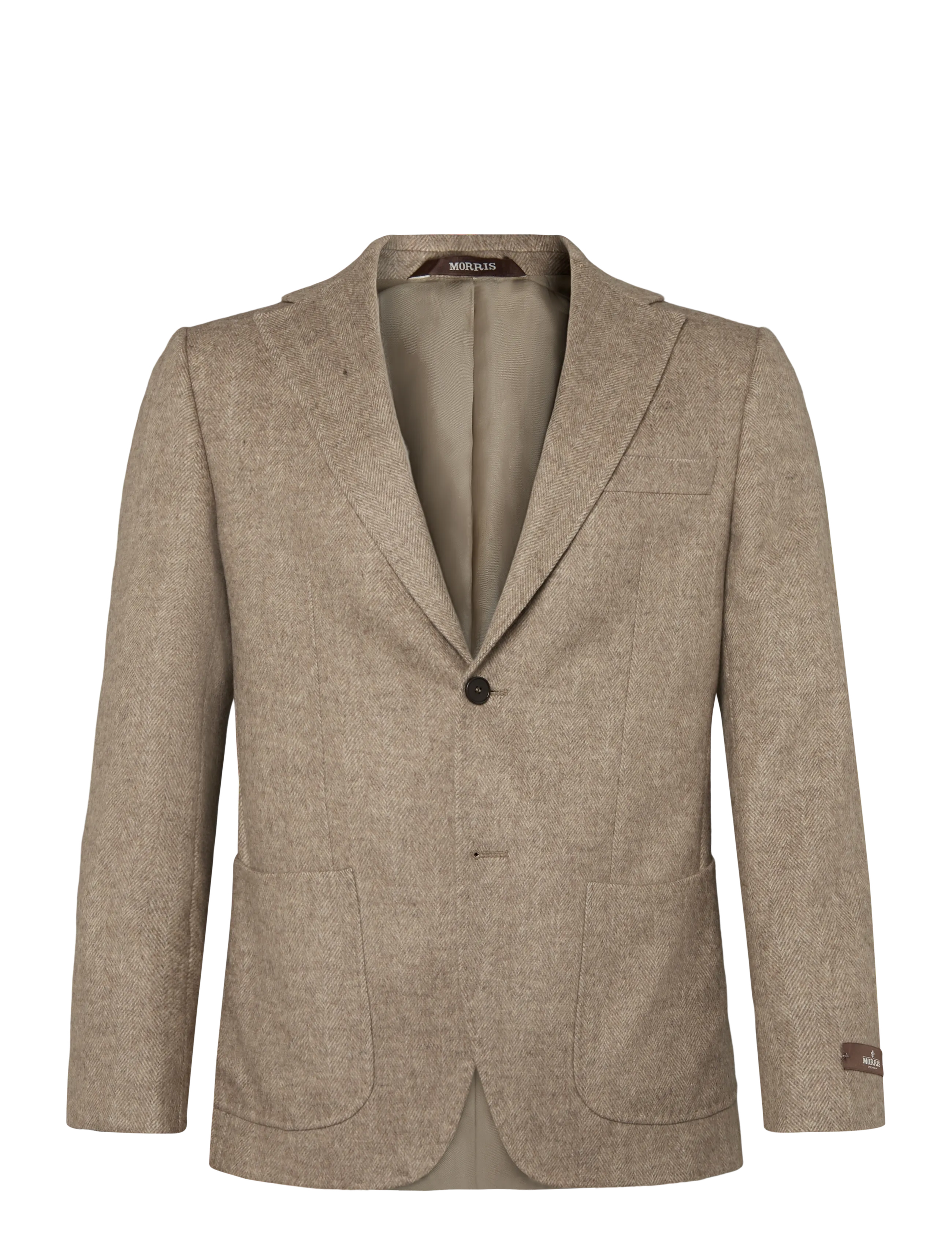 Morris Soft Herringbone Jacket - Kleidung - KHAKI / beige