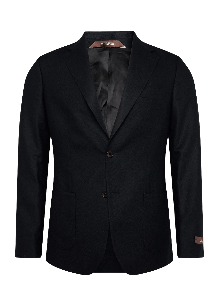 Morris - Flannel Suit Jacket - einreiher - navy - 1