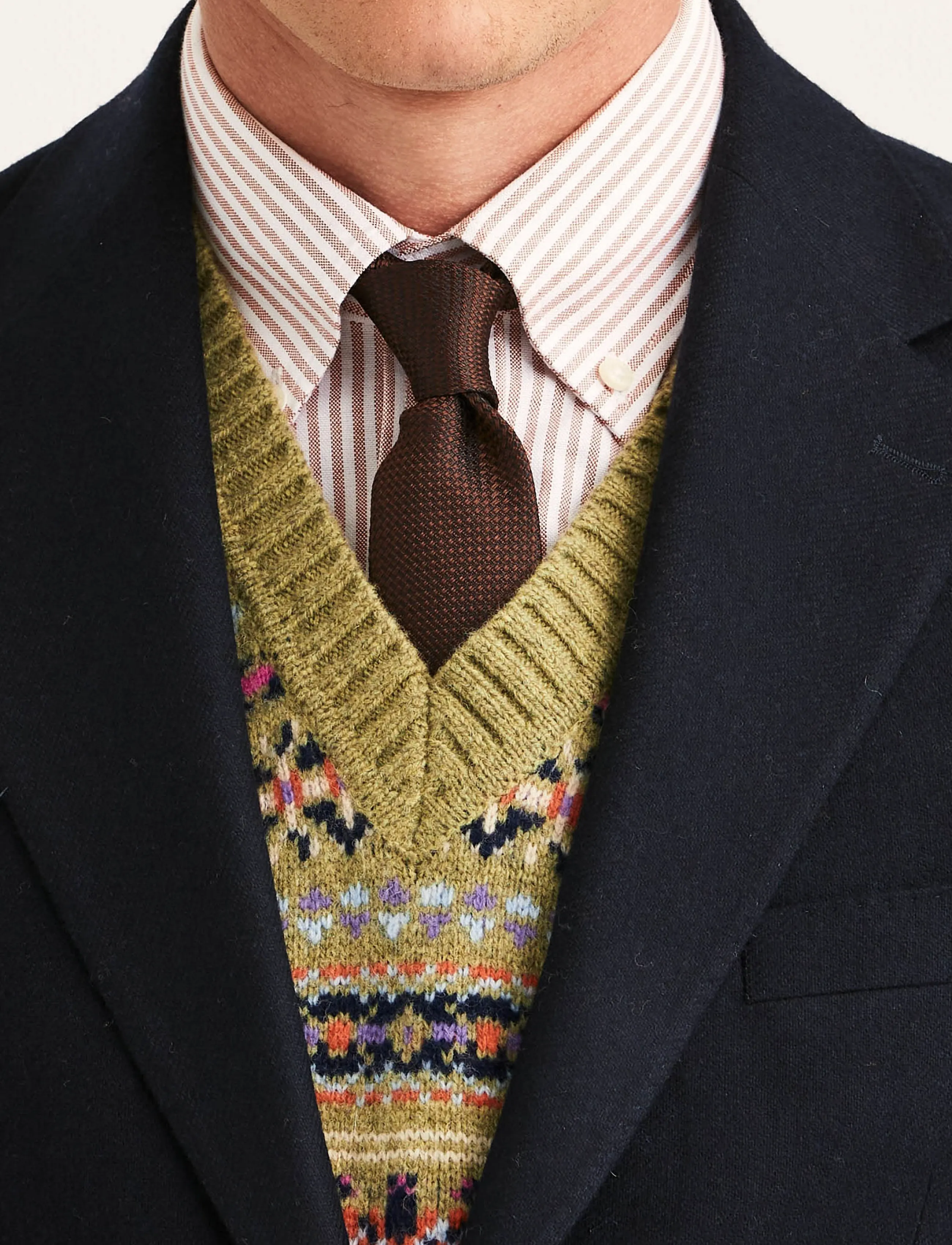 Morris - Flannel Suit Jacket - einreiher - navy - 3