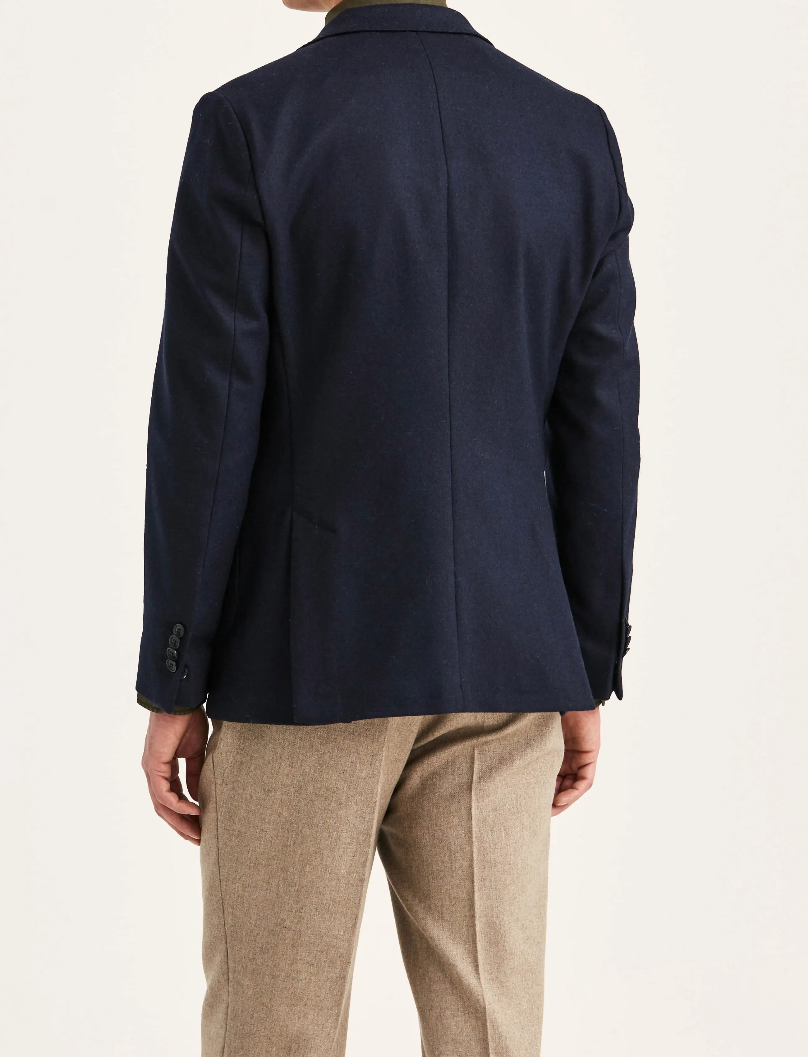 Morris - Wool Jersey Jacket - navy - 4
