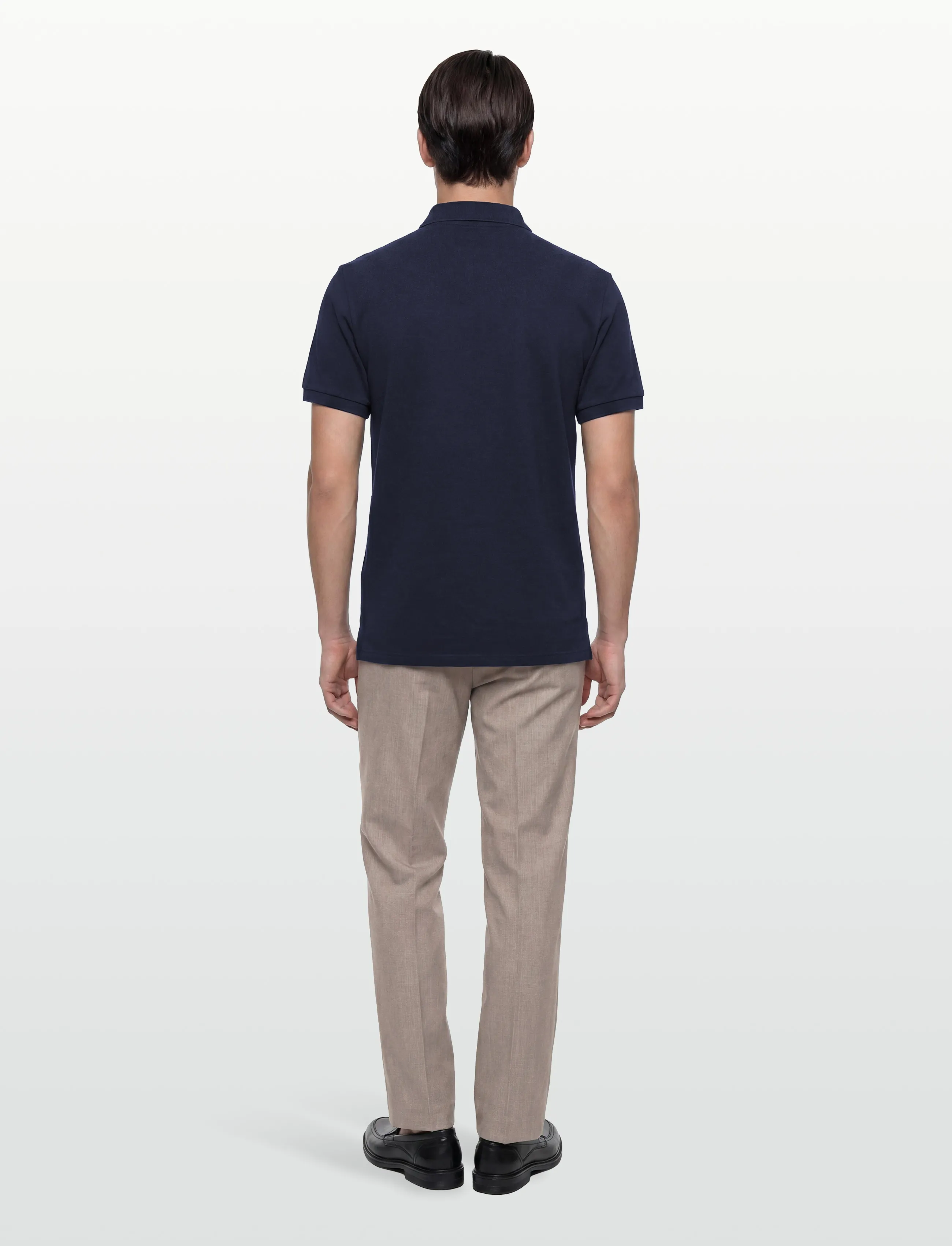 Morris - New Piqué - short-sleeved polos - navy - 4