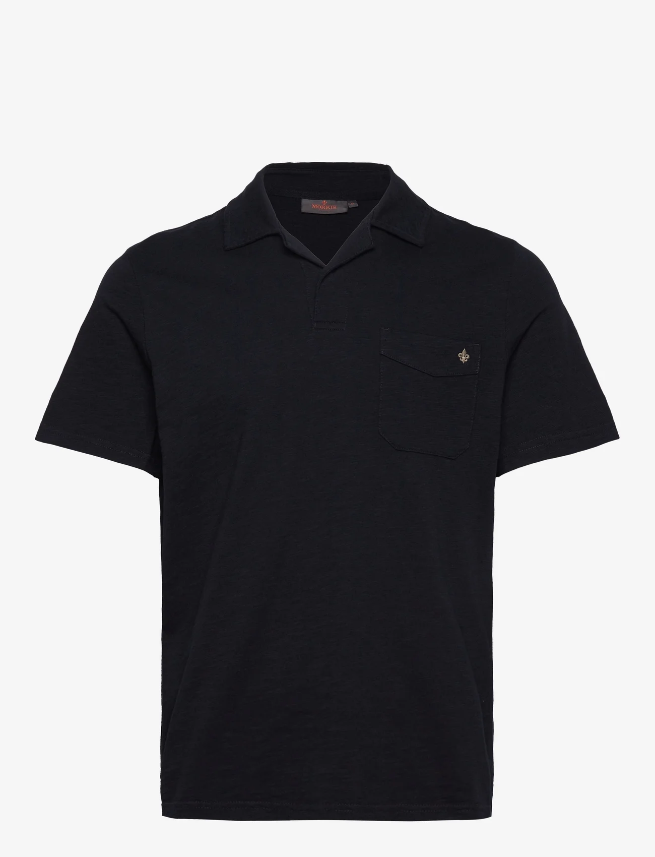 Morris - Clopton Jersey Shirt - short-sleeved polos - old blue - 0