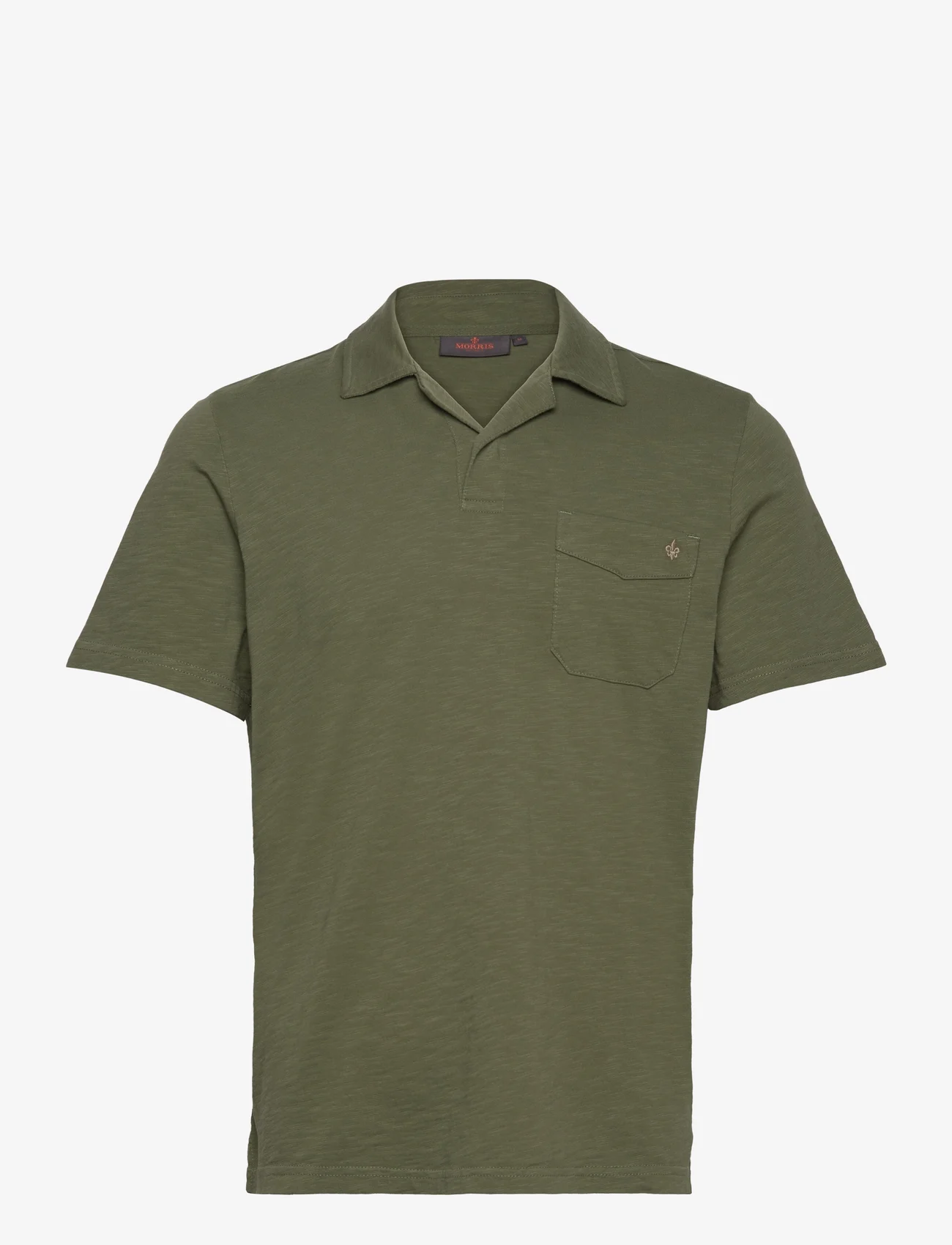 Morris - Clopton Jersey Shirt - short-sleeved polos - olive - 0