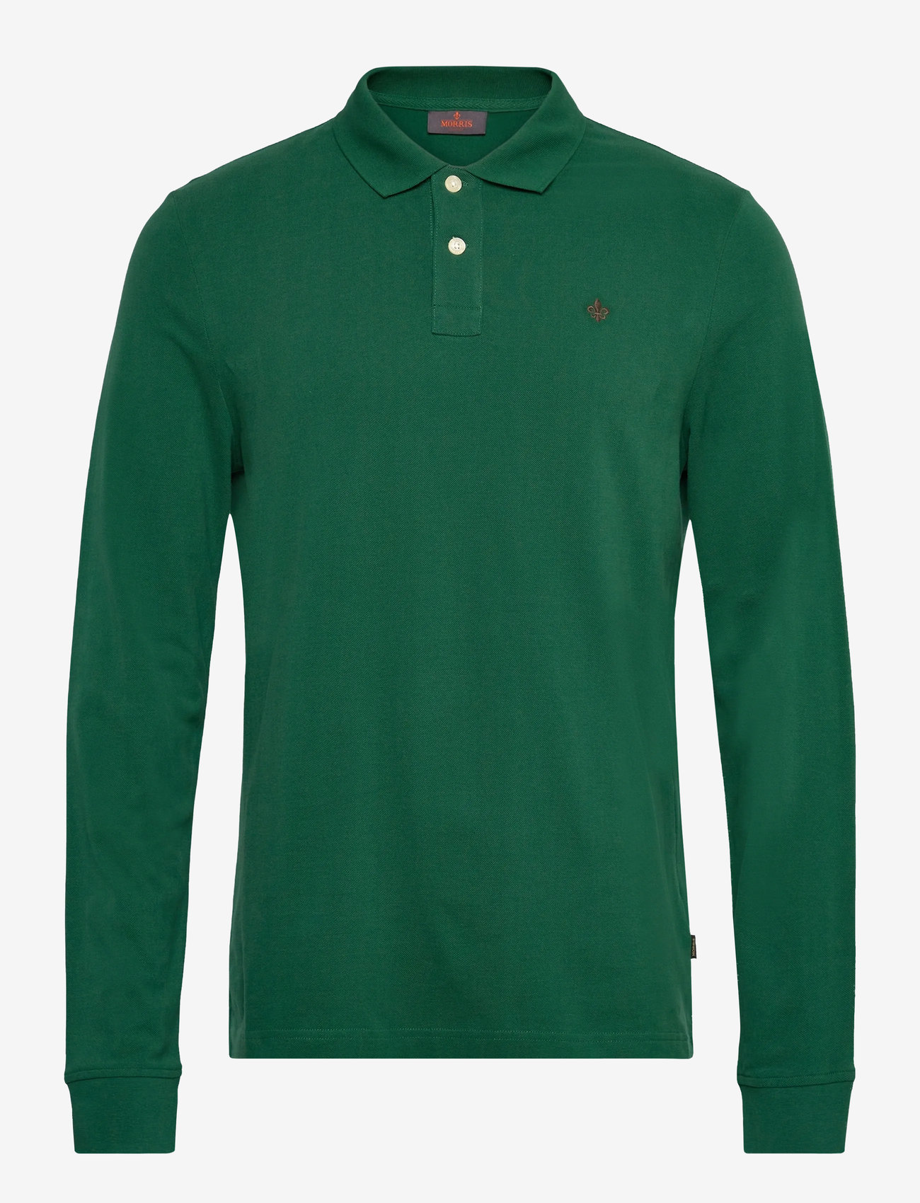 Morris - Camden LS Polo - langærmede poloer - green - 0