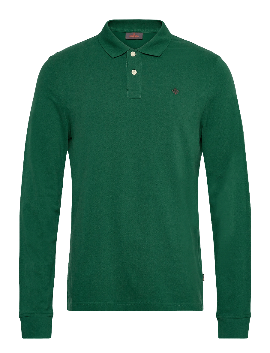 Morris - Camden LS Polo - langärmelig - green - 0