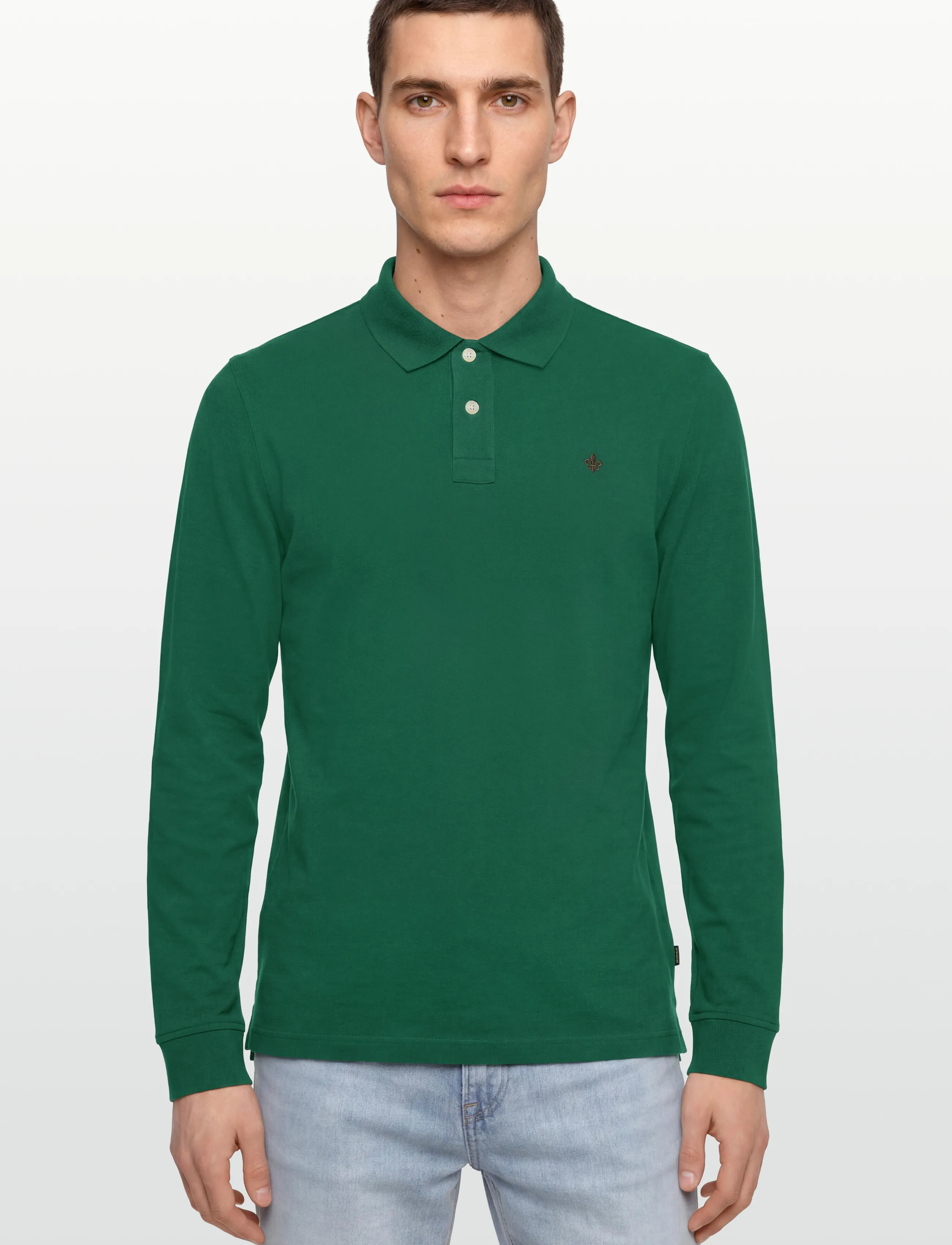 Morris - Camden LS Polo - långärmade pikéer - green - 3