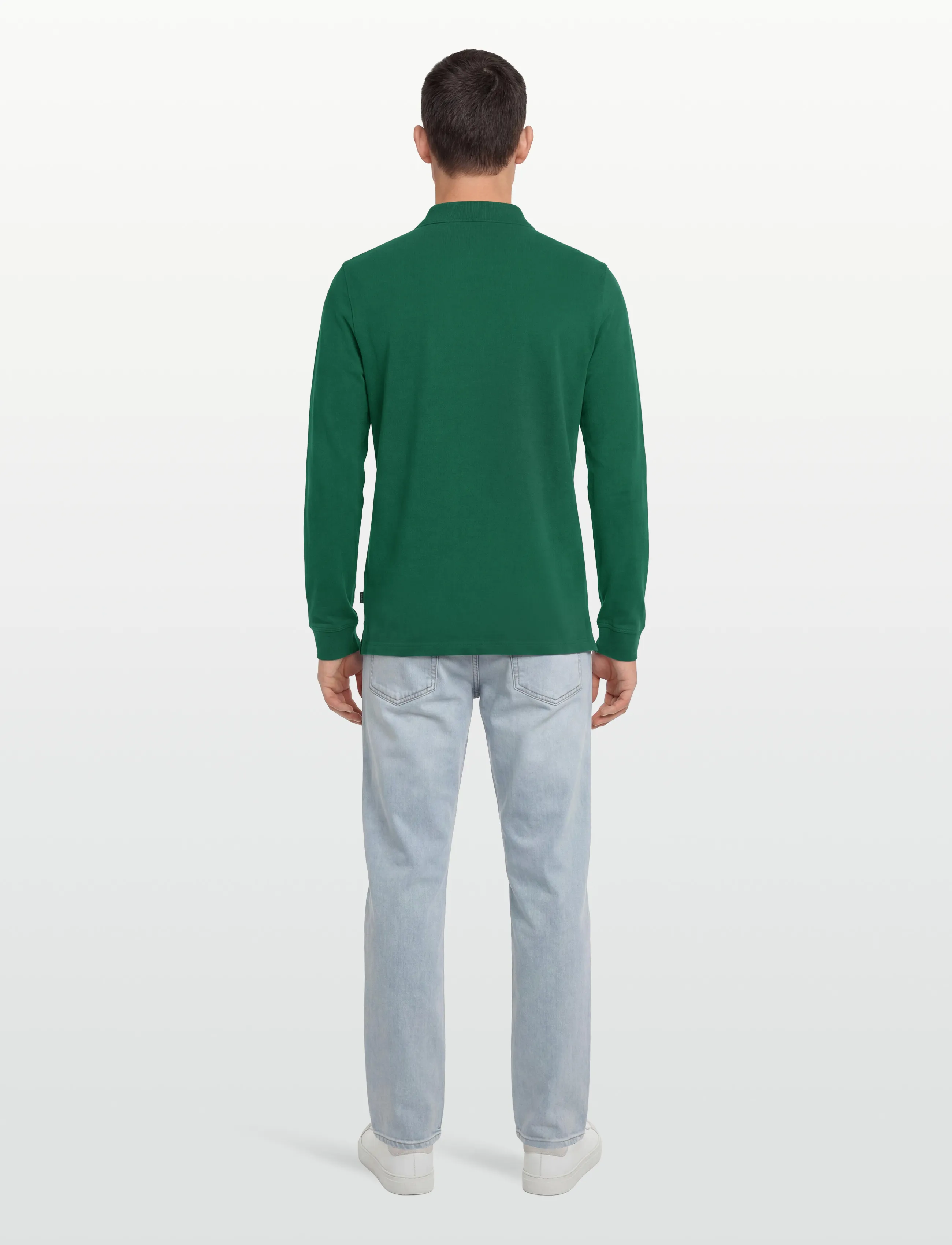 Morris - Camden LS Polo - långärmade pikéer - green - 4