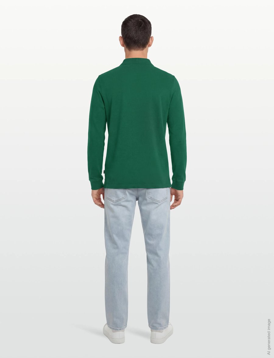 Morris - Camden LS Polo - langärmelig - green - 4