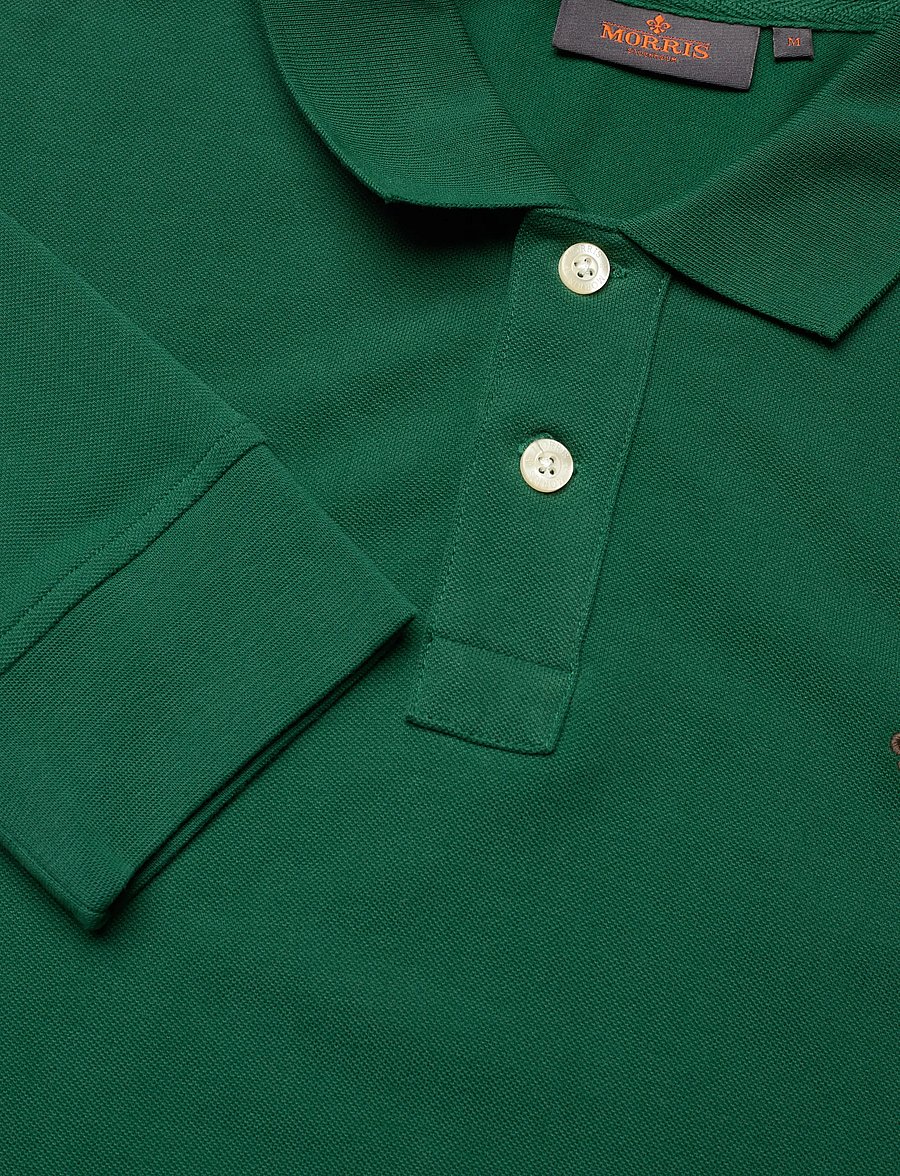 Morris - Camden LS Polo - langärmelig - green - 2