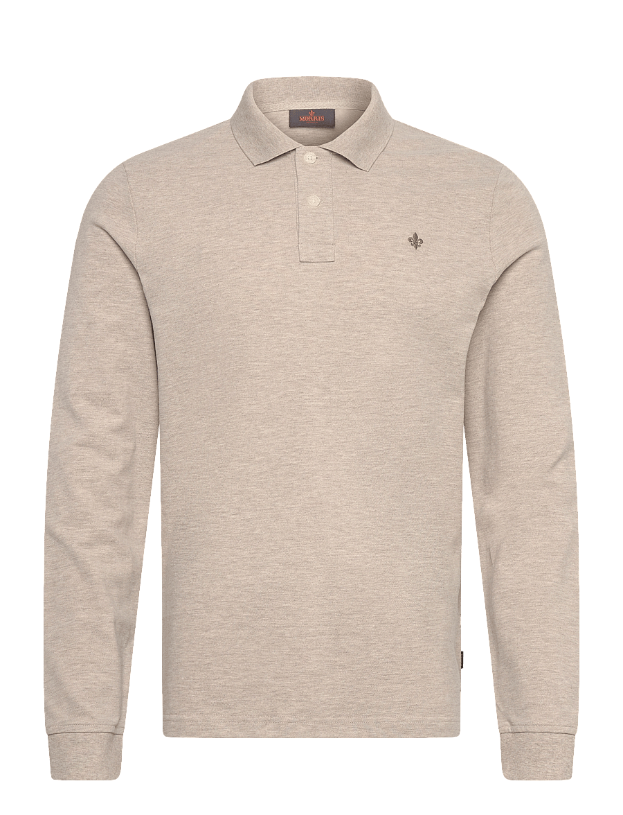 Morris - Camden LS Polo - langärmelig - khaki - 0
