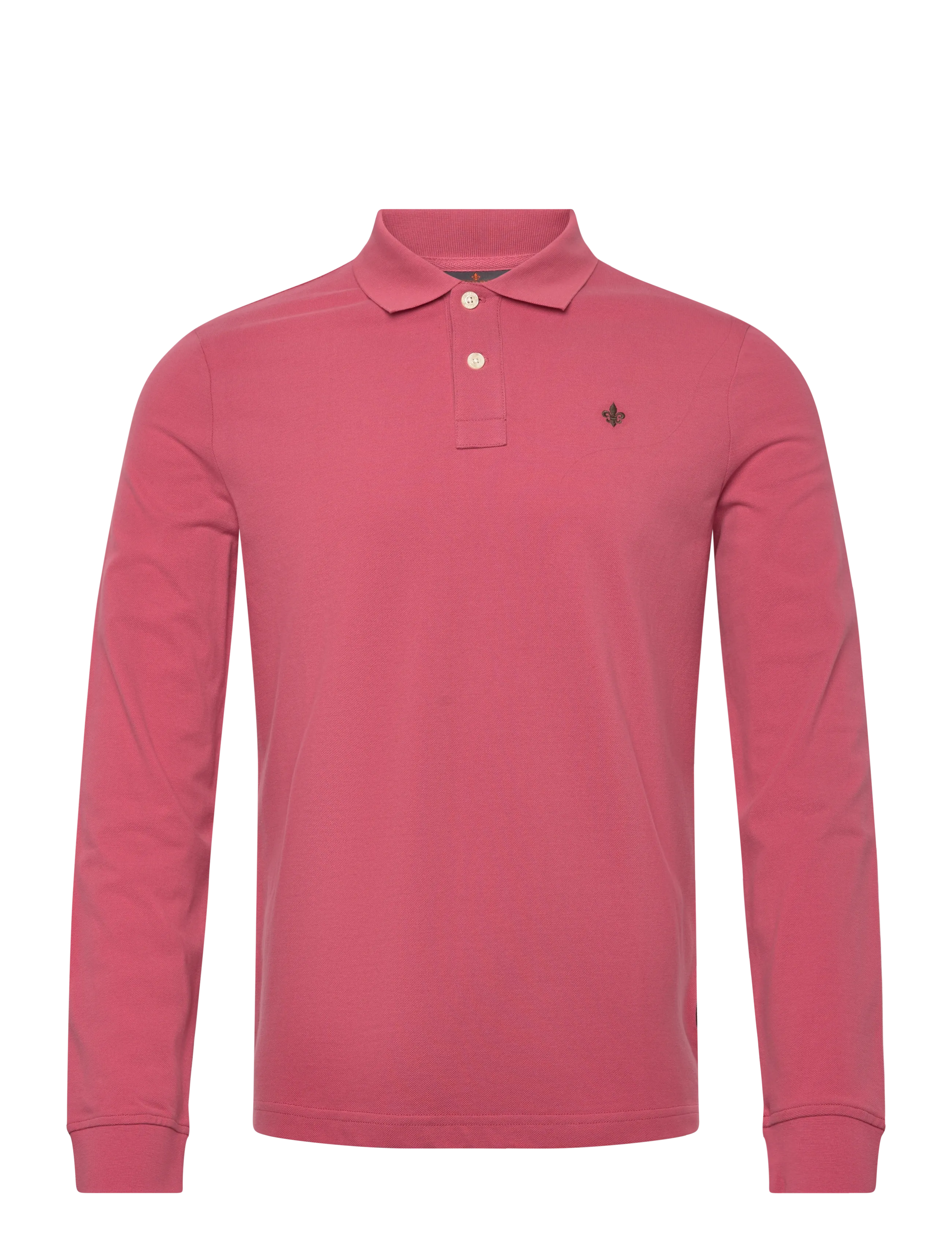 Morris Camden LS Polo - Poloshirts - PINK / pink/rose