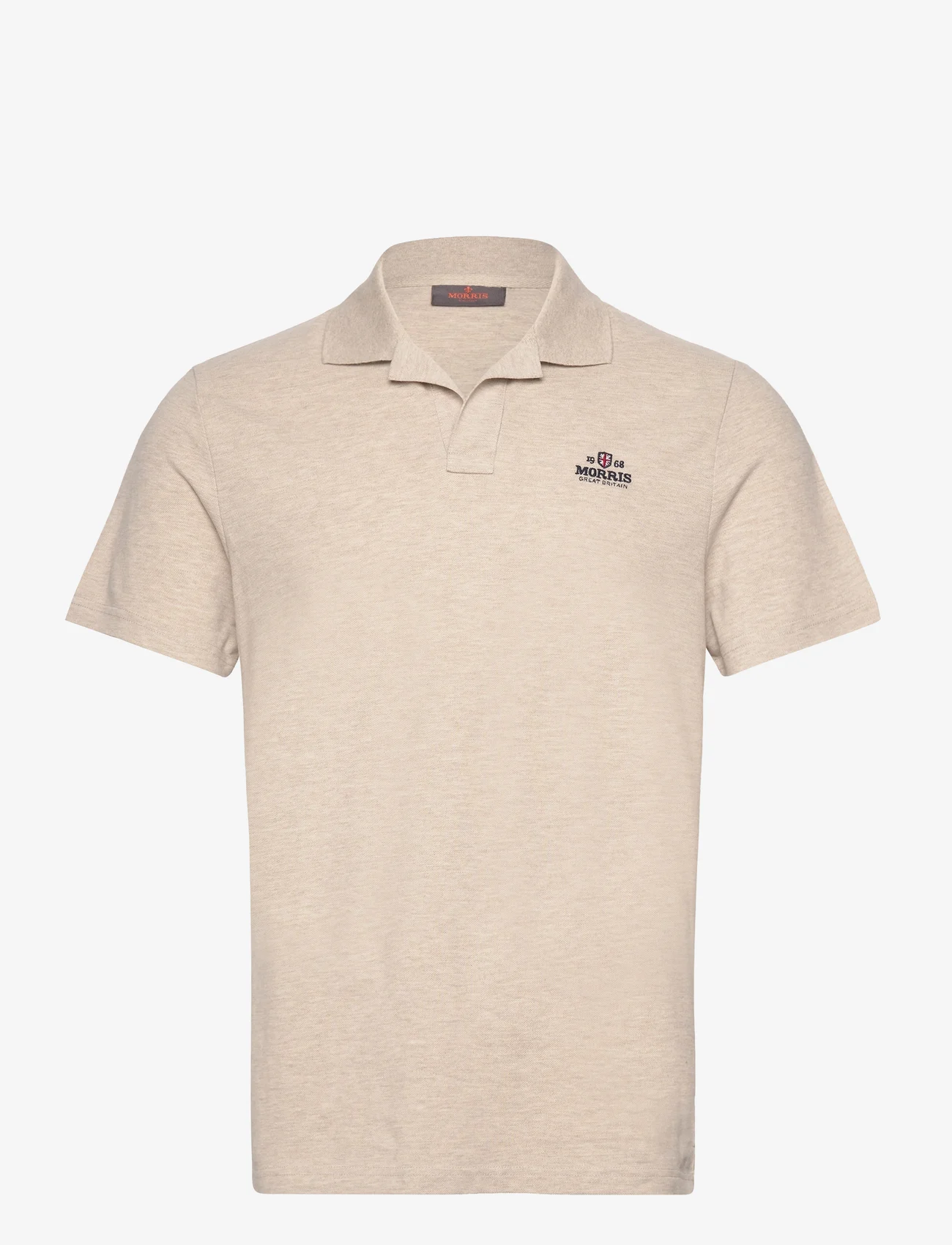 Morris - Resort Piqué Shirt - short-sleeved polos - khaki - 0
