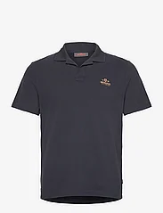 Morris - Resort Piqué Shirt - short-sleeved polos - old blue - 0