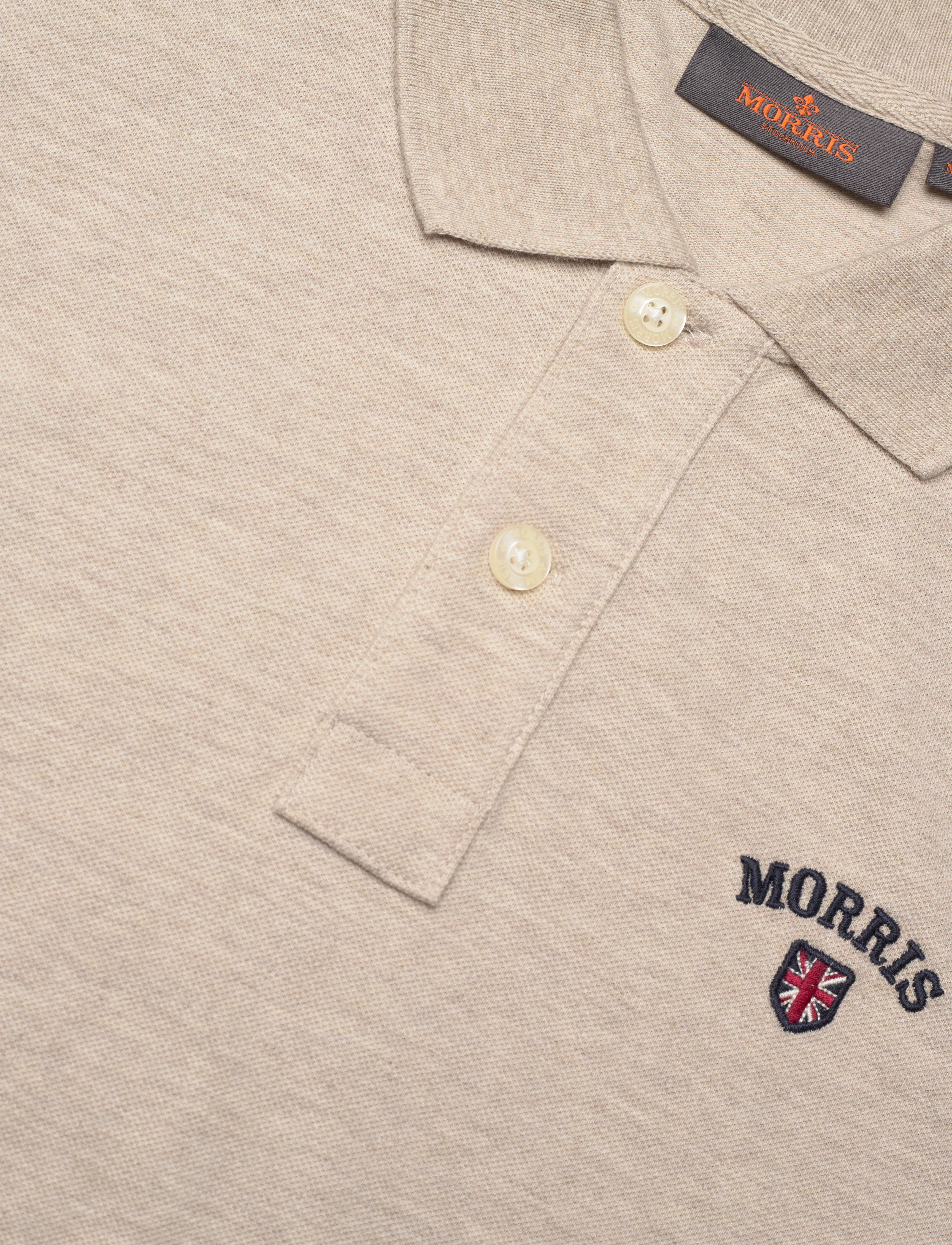 Morris - Morris Piqué Shirt - khaki - 2