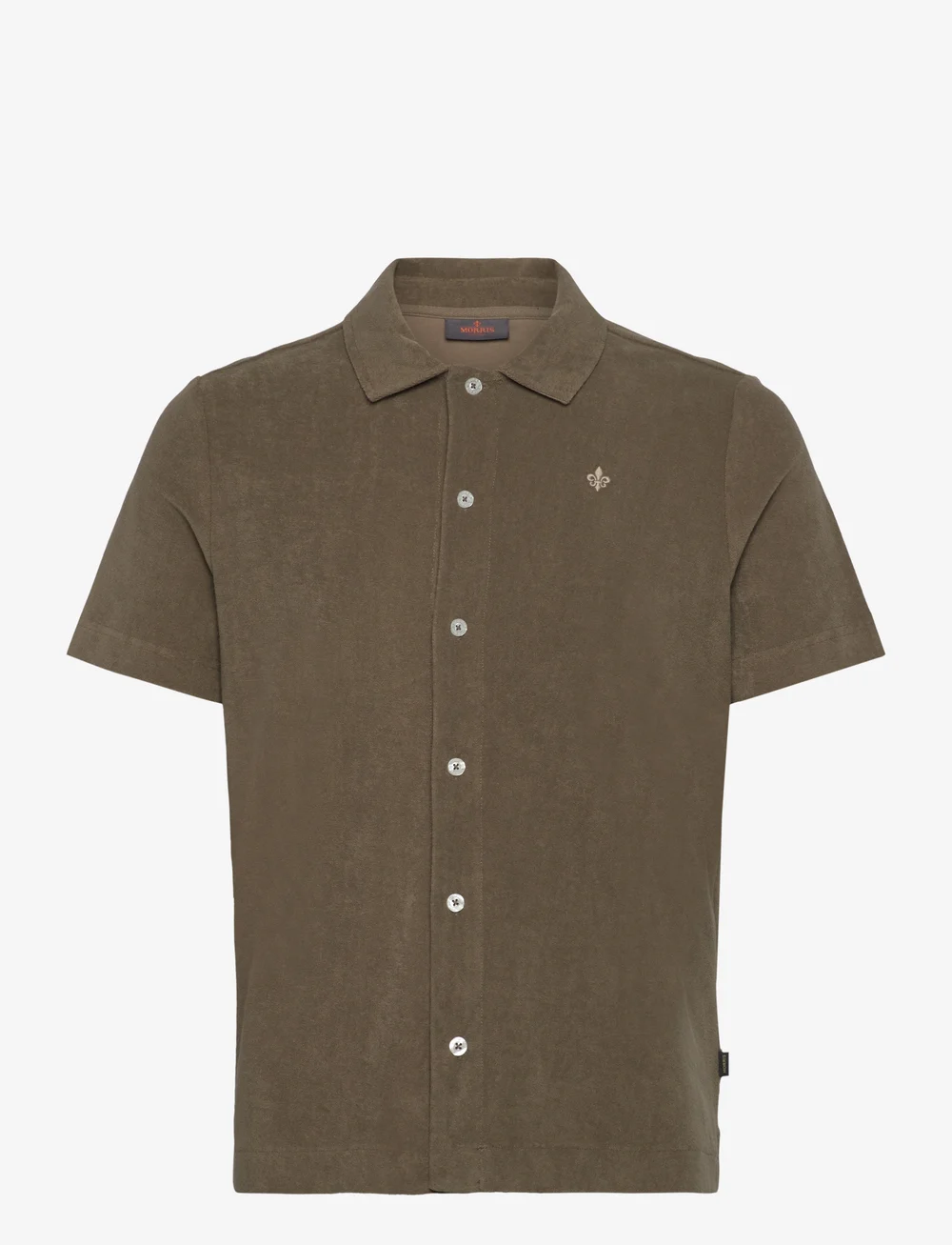 Morris - Lily Terry Shirt - marškiniai trumpomis rankovėmis - olive - 0