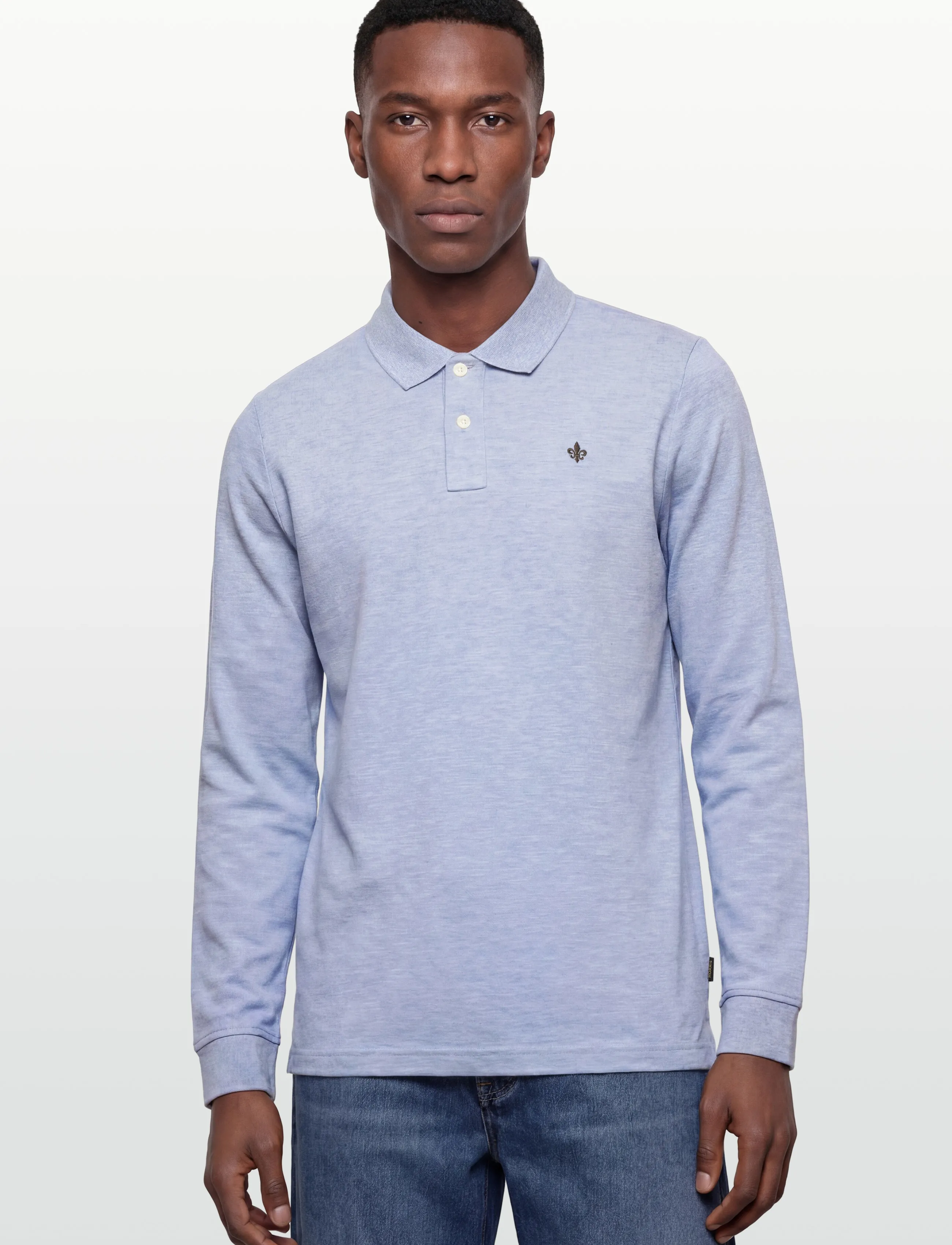 Morris - Camden LS Polo Shirt - langermede - blue - 3