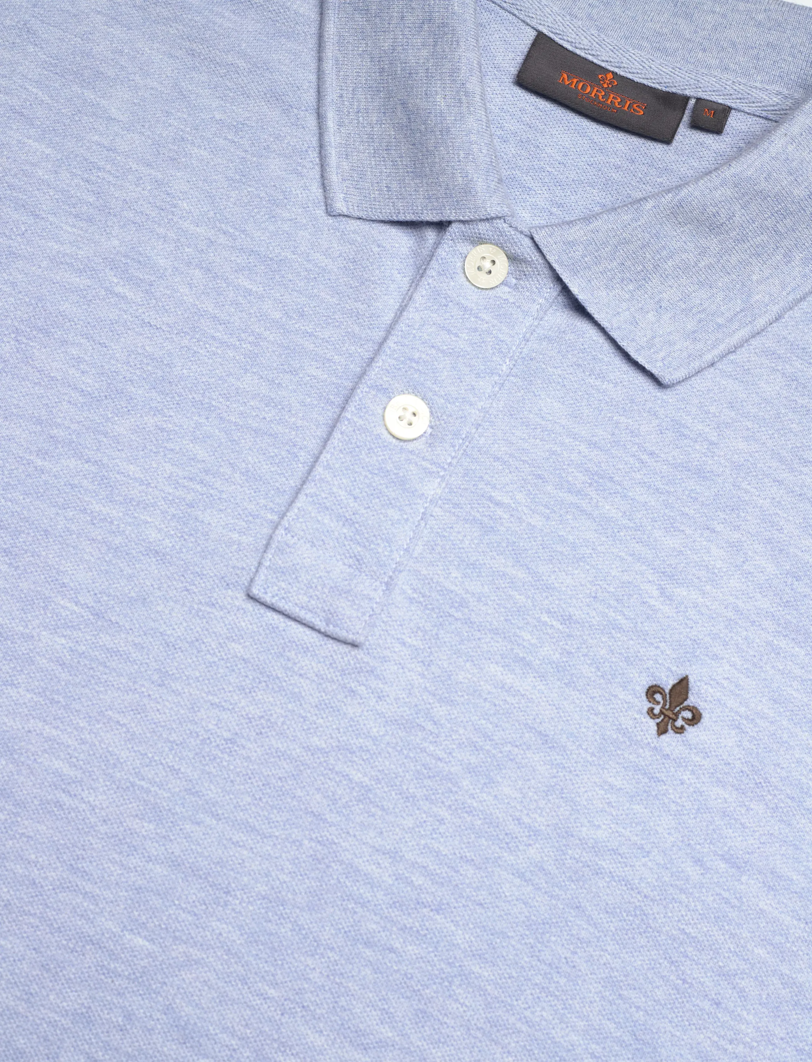 Morris - Camden LS Polo Shirt - langermede - blue - 5