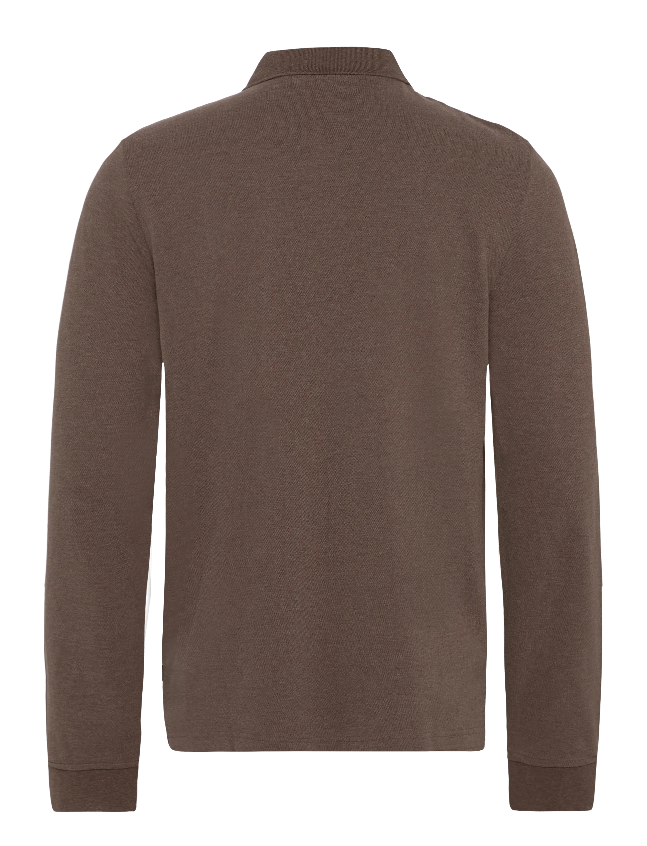 Morris - Camden LS Polo Shirt - langærmede poloer - brown - 2