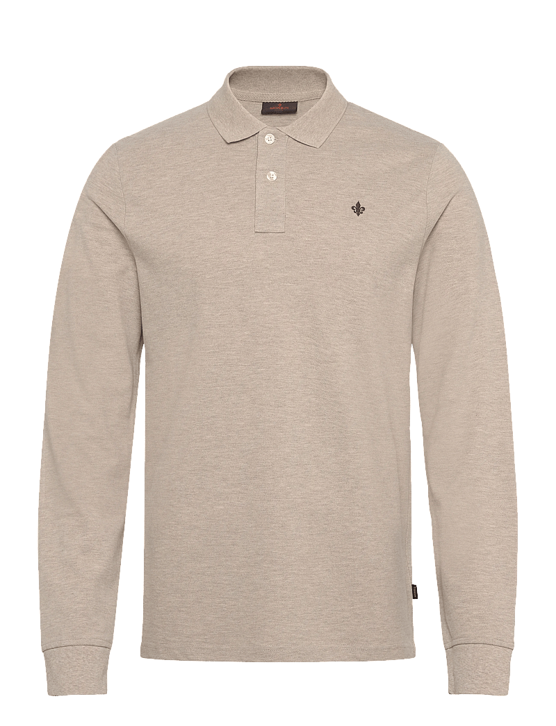 Morris - Camden LS Polo Shirt - langärmelig - khaki - 1