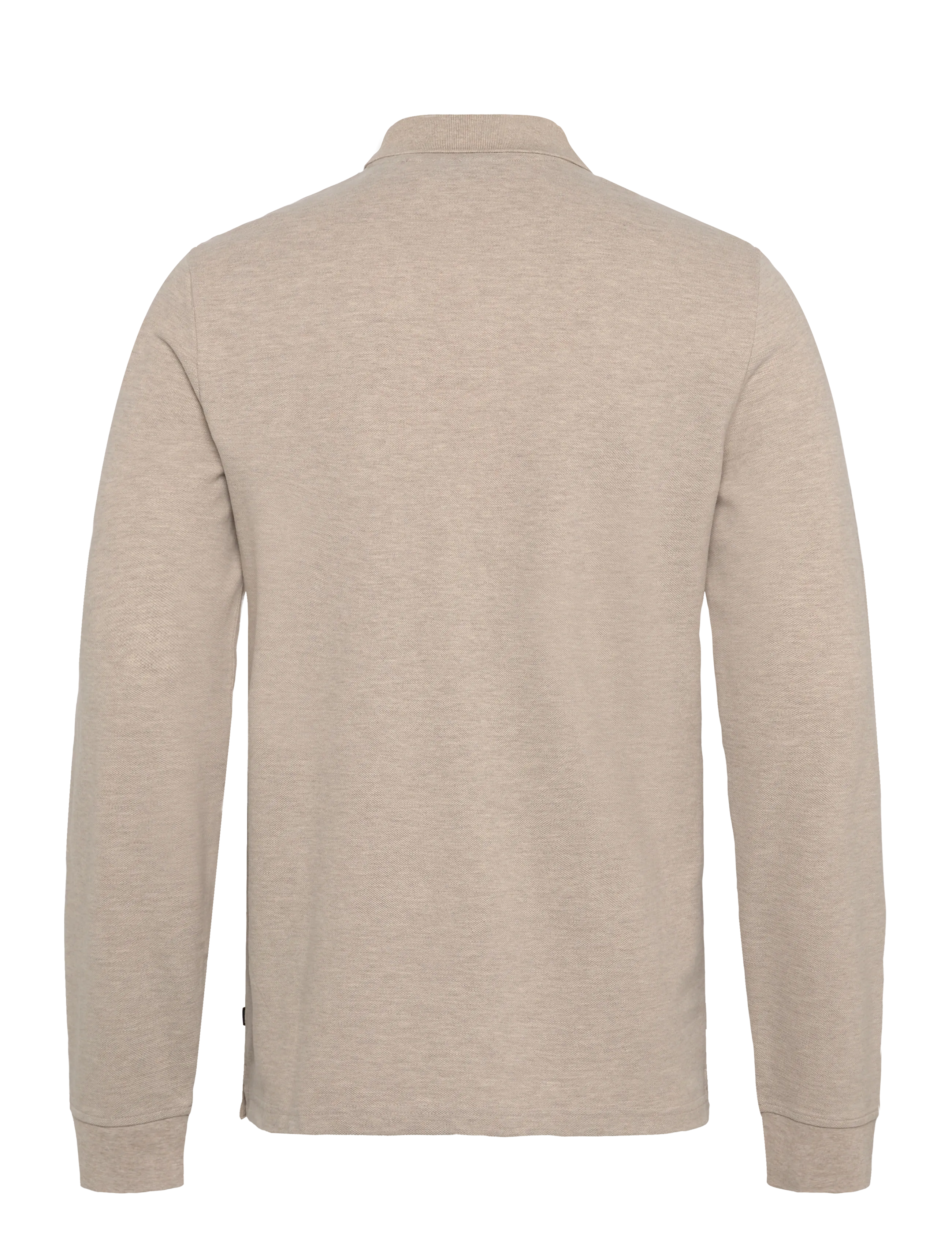 Morris - Camden LS Polo Shirt - long-sleeved polos - khaki - 2