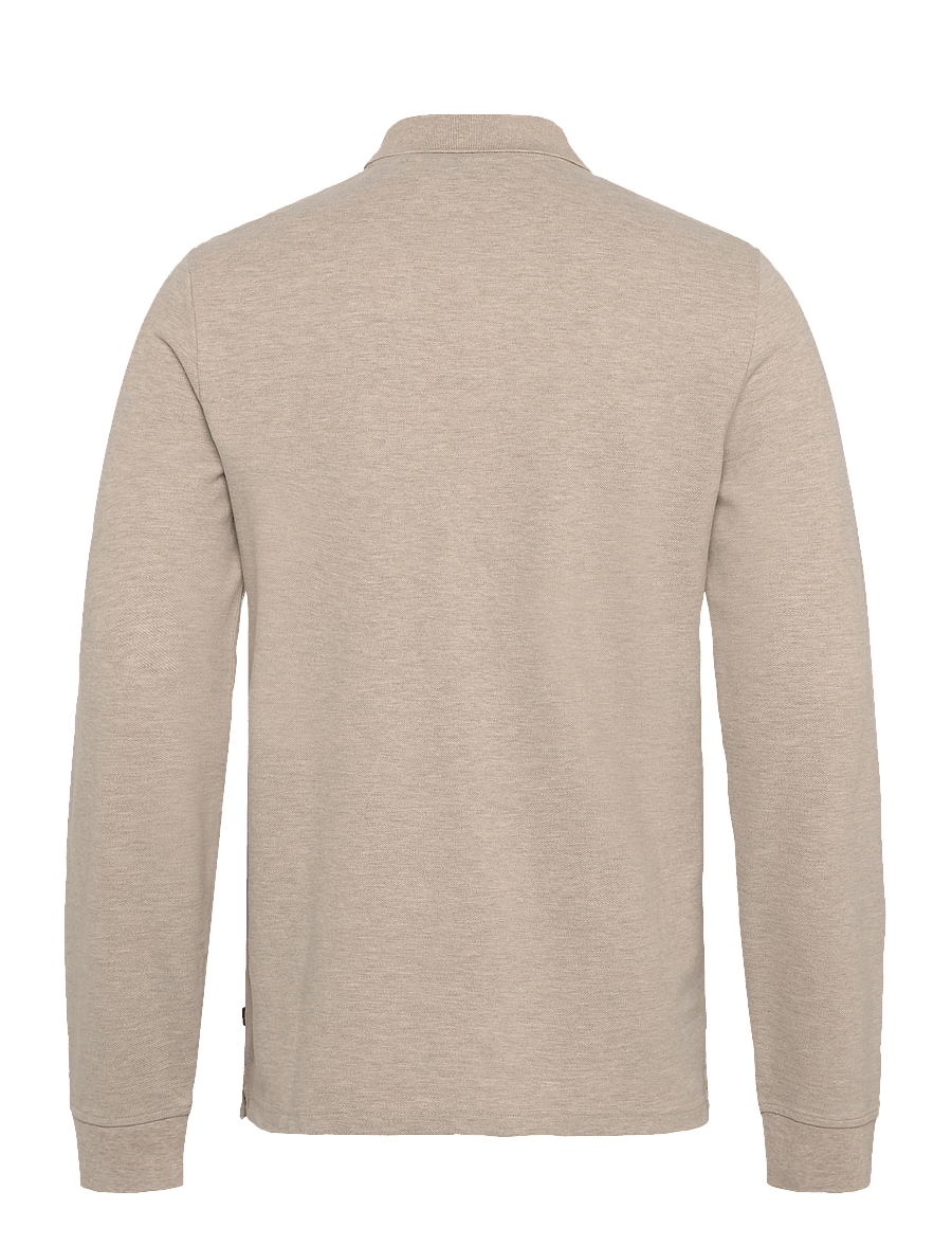 Morris - Camden LS Polo Shirt - långärmade pikéer - khaki - 2