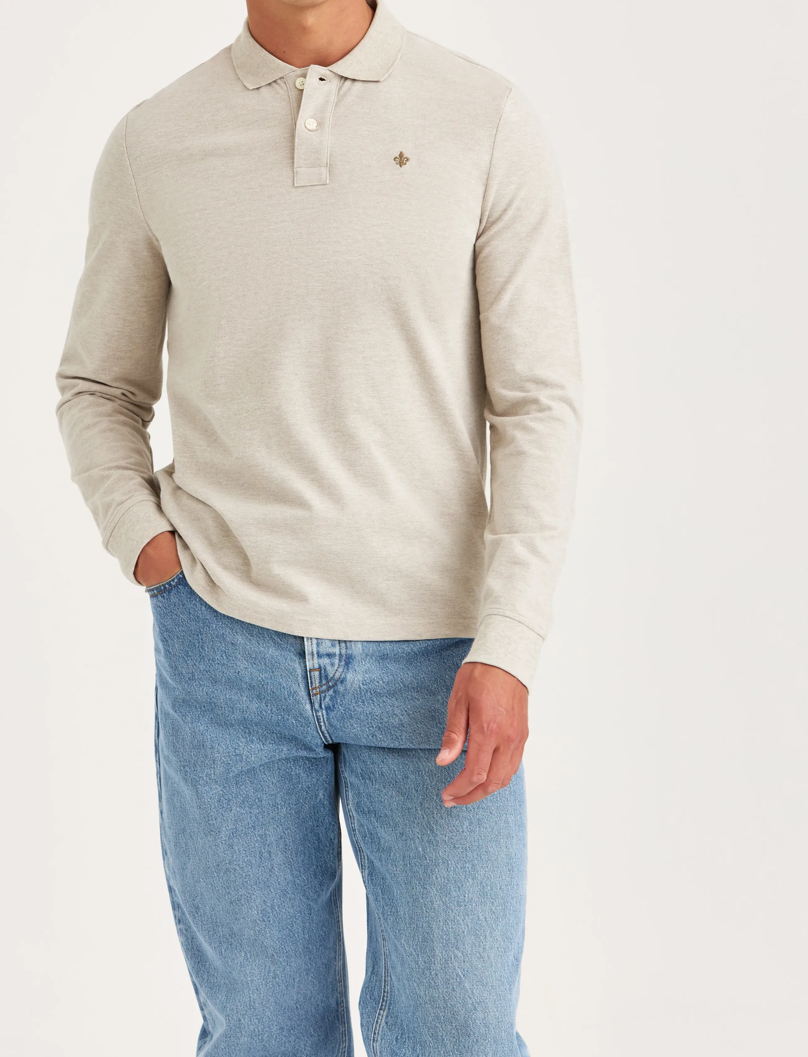 Morris Camden LS Polo Shirt - Pikéer - KHAKI / beige