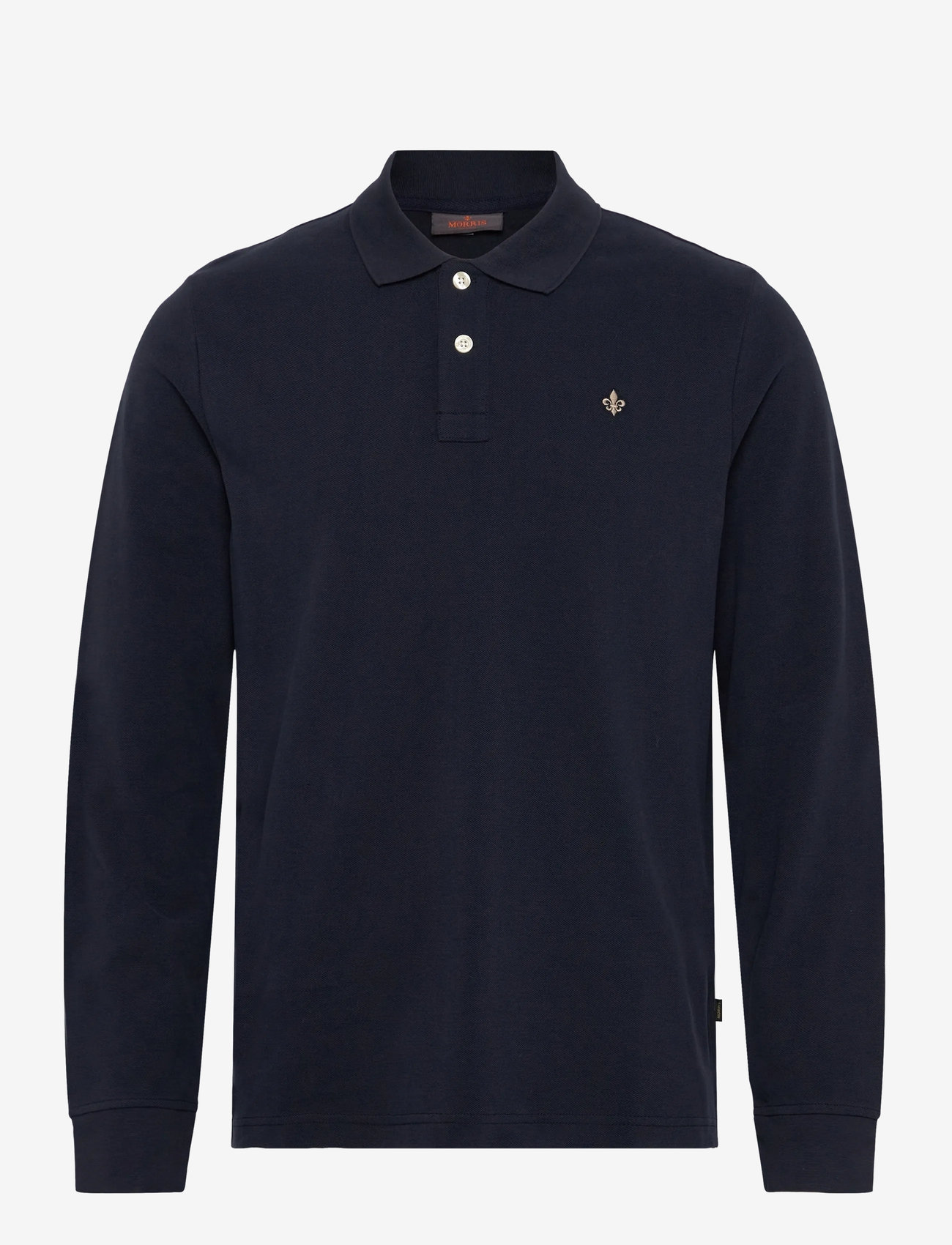 Morris - Camden LS Polo Shirt - langærmede poloer - old blue - 1